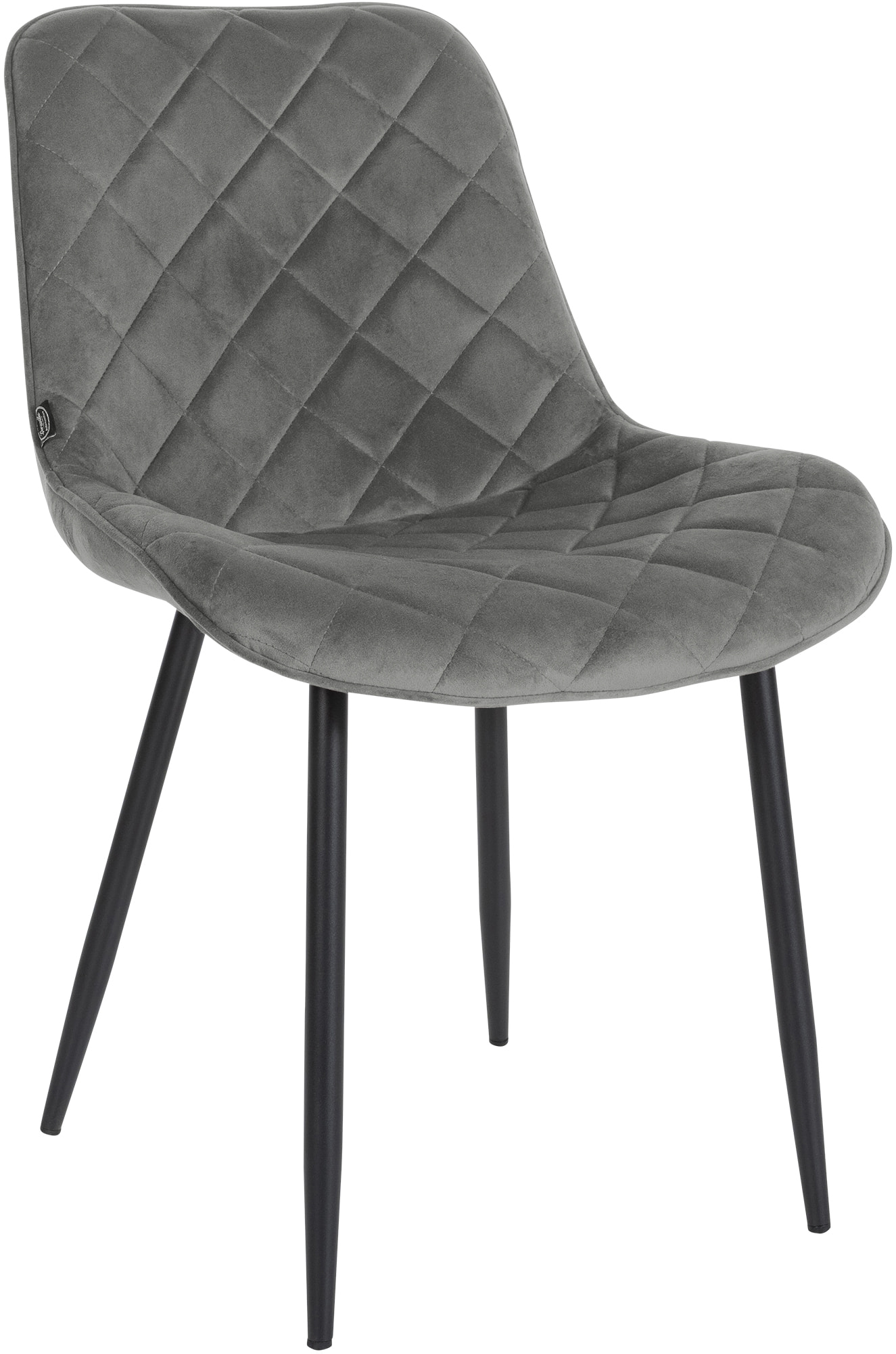 CLP Stuhl Springs Samt I Esszimmerstuhl Mit Hochwertiger Polsterung I Besucherstuhl Mit 4-Fu&szlig; Metallgestell - Bild 1