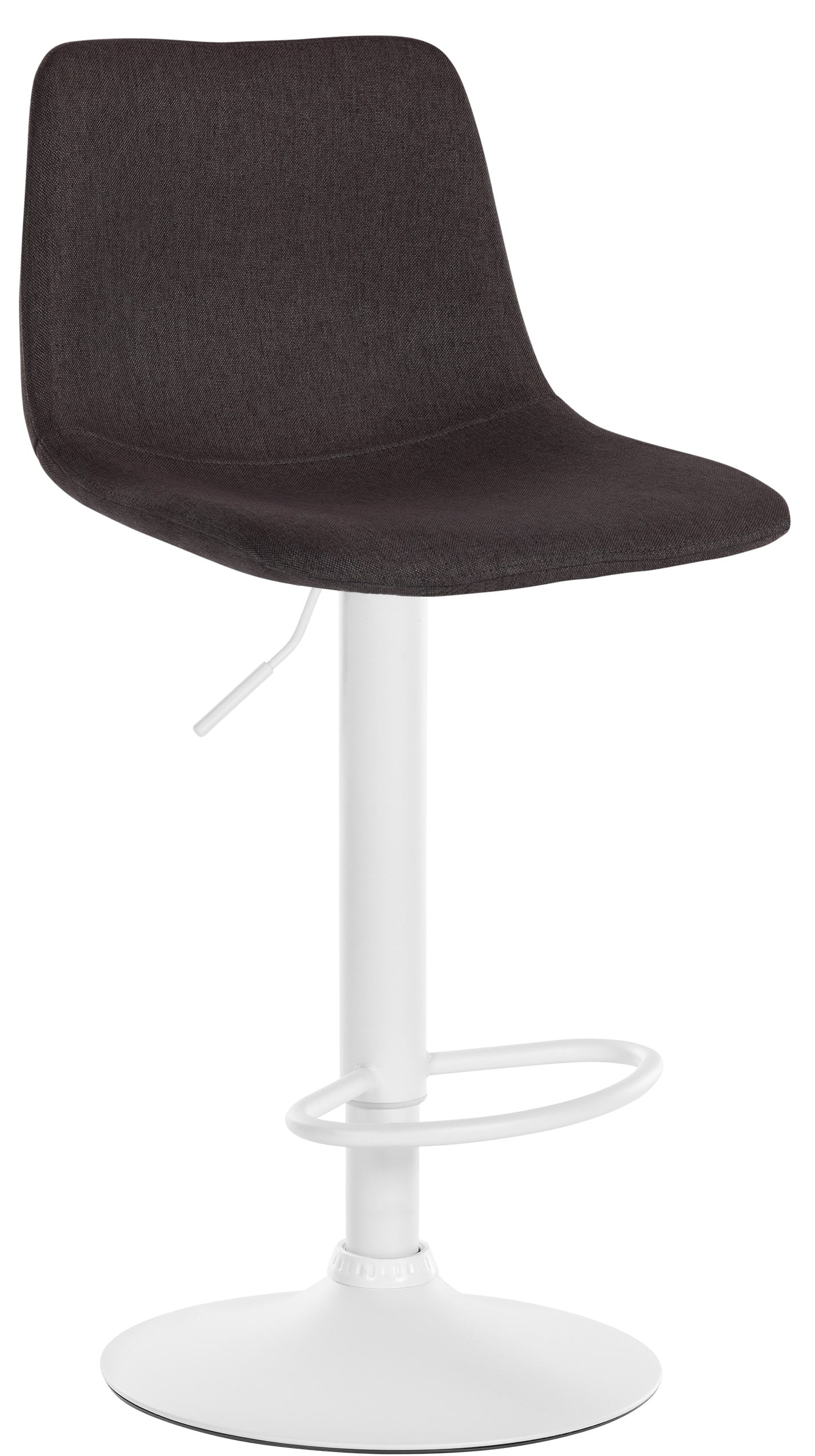 CLP Barhocker Divo Stoff I  H&ouml;henverstellbarer Barstuhl Mit Metallgestell I Thekenhocker Mit Integrierter Fu&szlig;st&uuml;tze - Bild 1