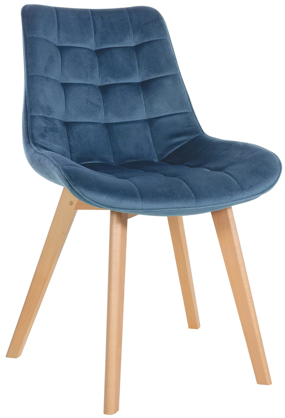 CLP Stuhl Brook Samt Farbe: blau