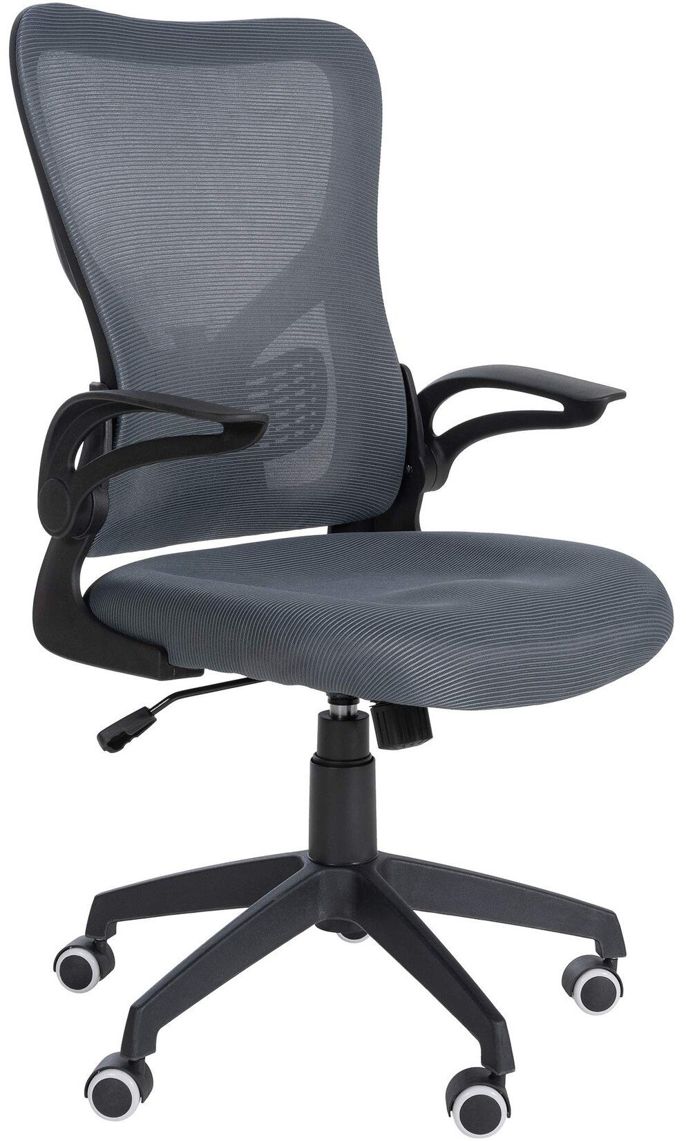 CLP Bürostuhl Hudson I Ergonomischer Chefsessel Mit Lendenwirbelstütze I Drehstuhl Mit Fußkreuz Und Armlehnen I 120 kg Belastbar