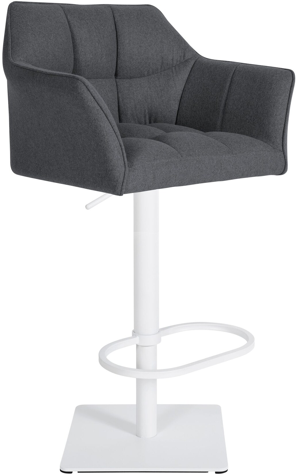 CLP Barhocker Damaso Filz-Bezug I Höhenverstellbarer Drehstuhl | 04251756488109