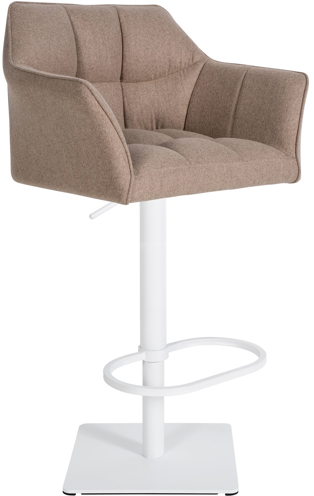 CLP Barhocker Damaso Filz-Bezug I H&ouml;henverstellbarer Drehstuhl - Bild 1