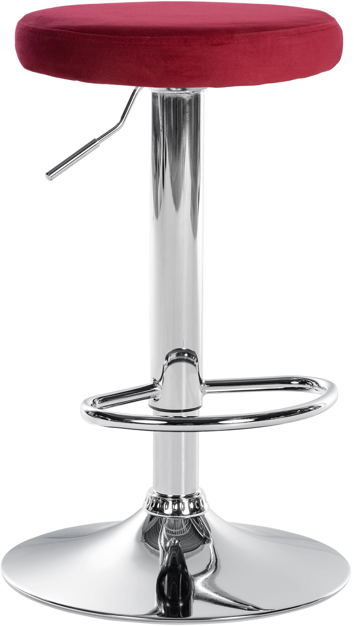 CLP Barhocker Ponte Samt-Bezug I H&ouml;henverstellbarer Stuhl - Bild 1