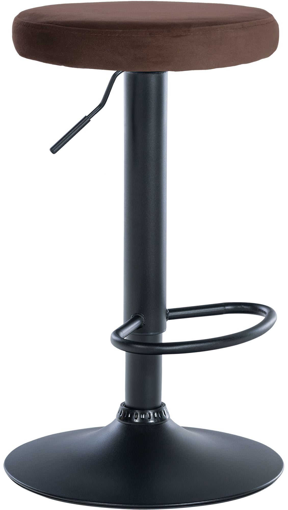 CLP Barhocker Ponte Samt-Bezug I H&ouml;henverstellbarer Stuhl - Bild 1