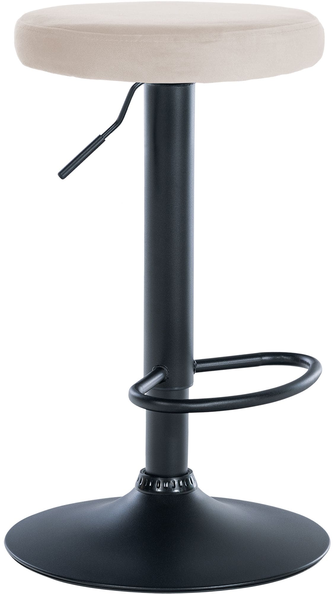 CLP Barhocker Ponte Samt-Bezug I H&ouml;henverstellbarer Stuhl - Bild 1