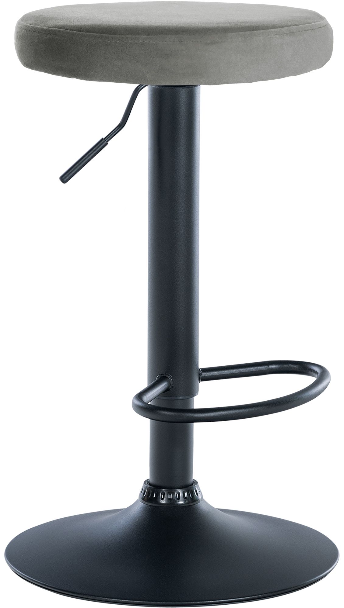 CLP Barhocker Ponte Samt-Bezug I H&ouml;henverstellbarer Stuhl - Bild 1