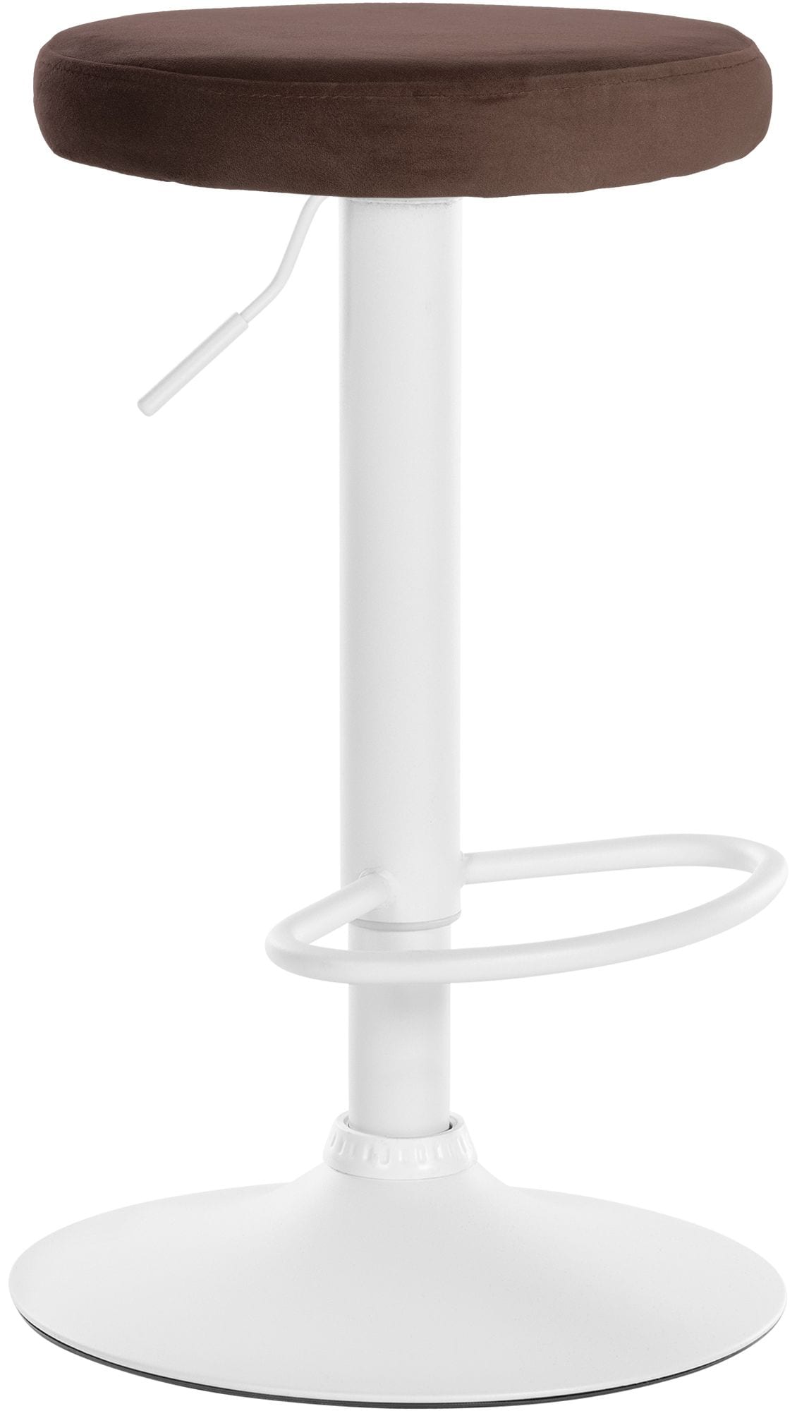 CLP Barhocker Ponte Samt-Bezug I H&ouml;henverstellbarer Stuhl - Bild 1