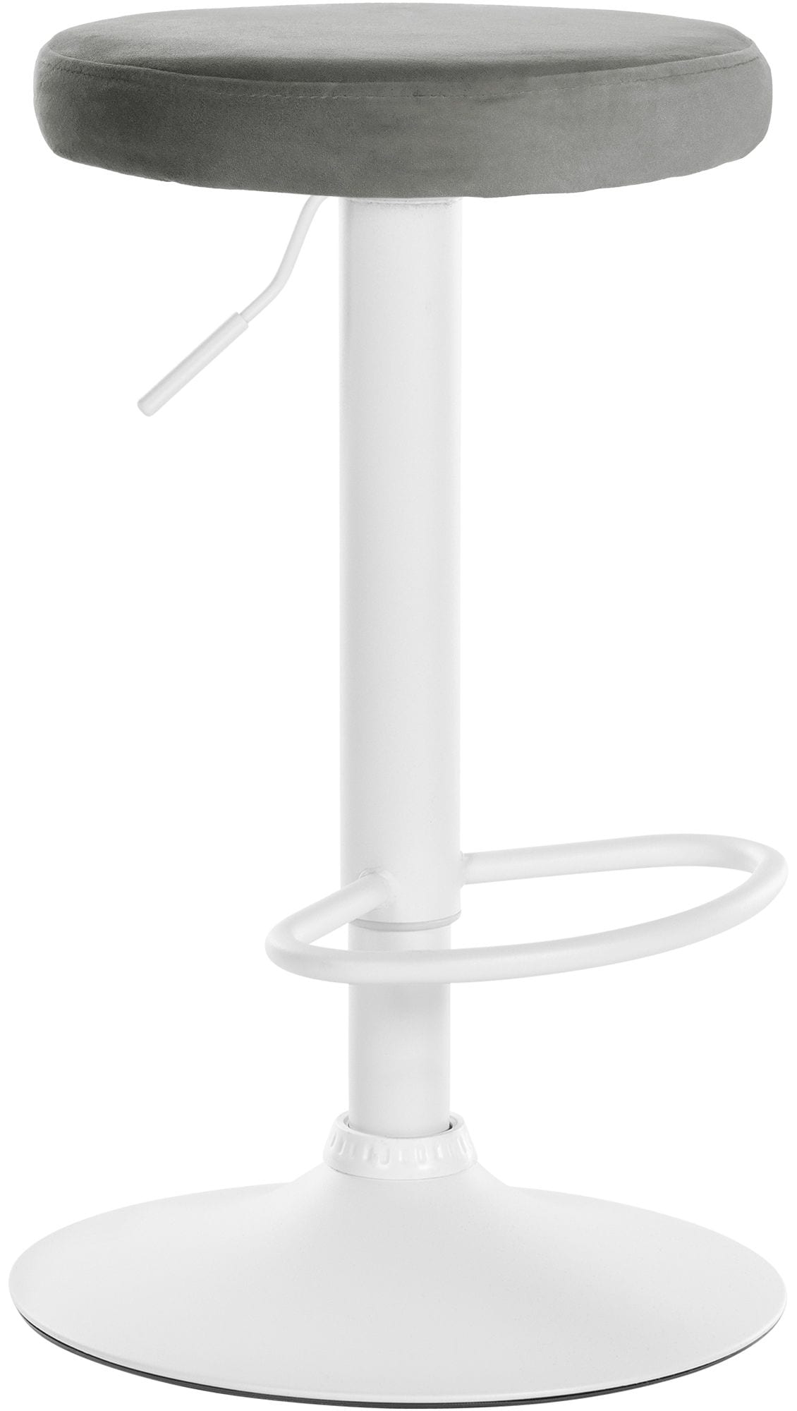 CLP Barhocker Ponte Samt-Bezug I H&ouml;henverstellbarer Stuhl - Bild 1