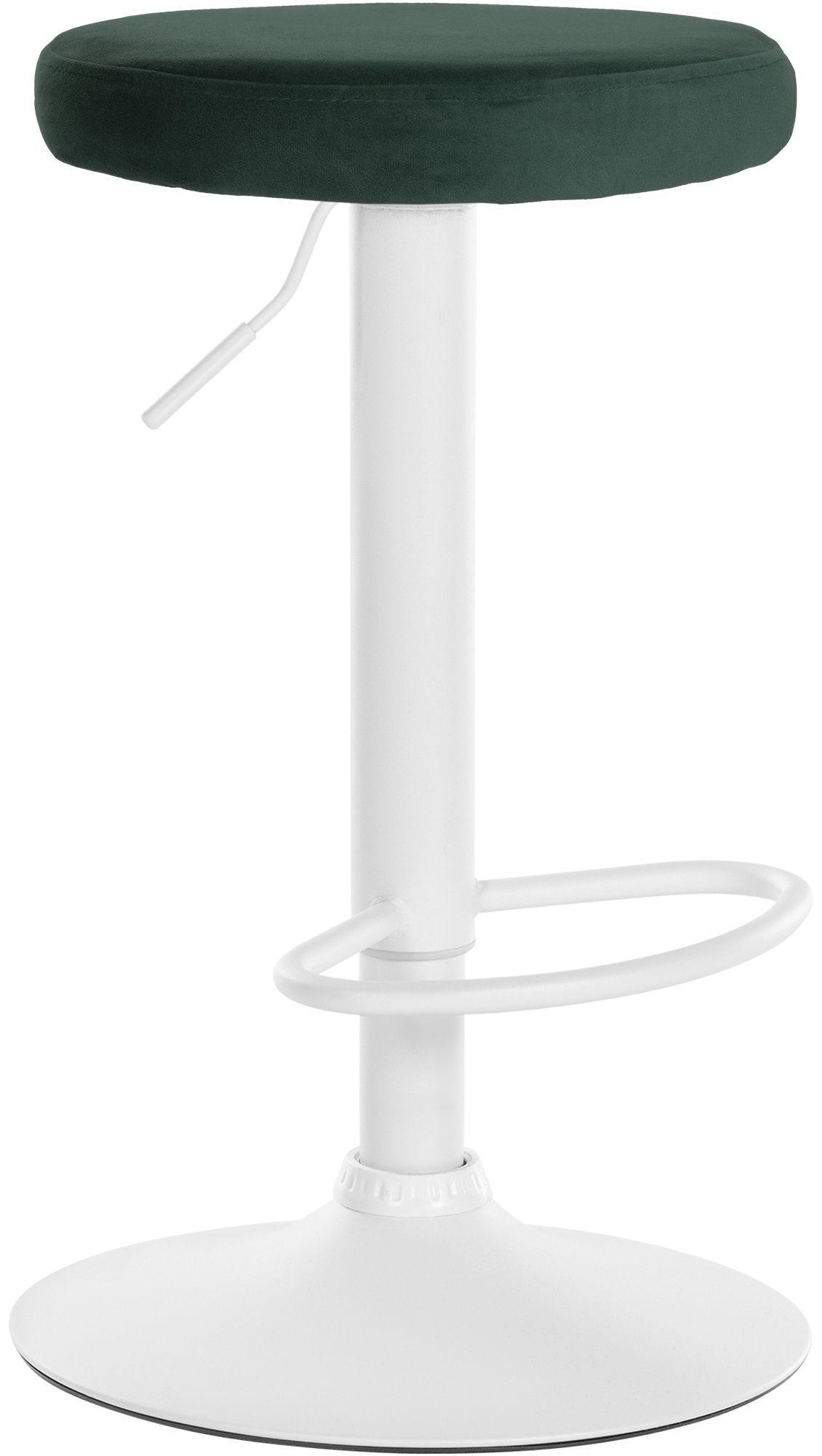 CLP Barhocker Ponte Samt-Bezug I H&ouml;henverstellbarer Stuhl - Bild 1