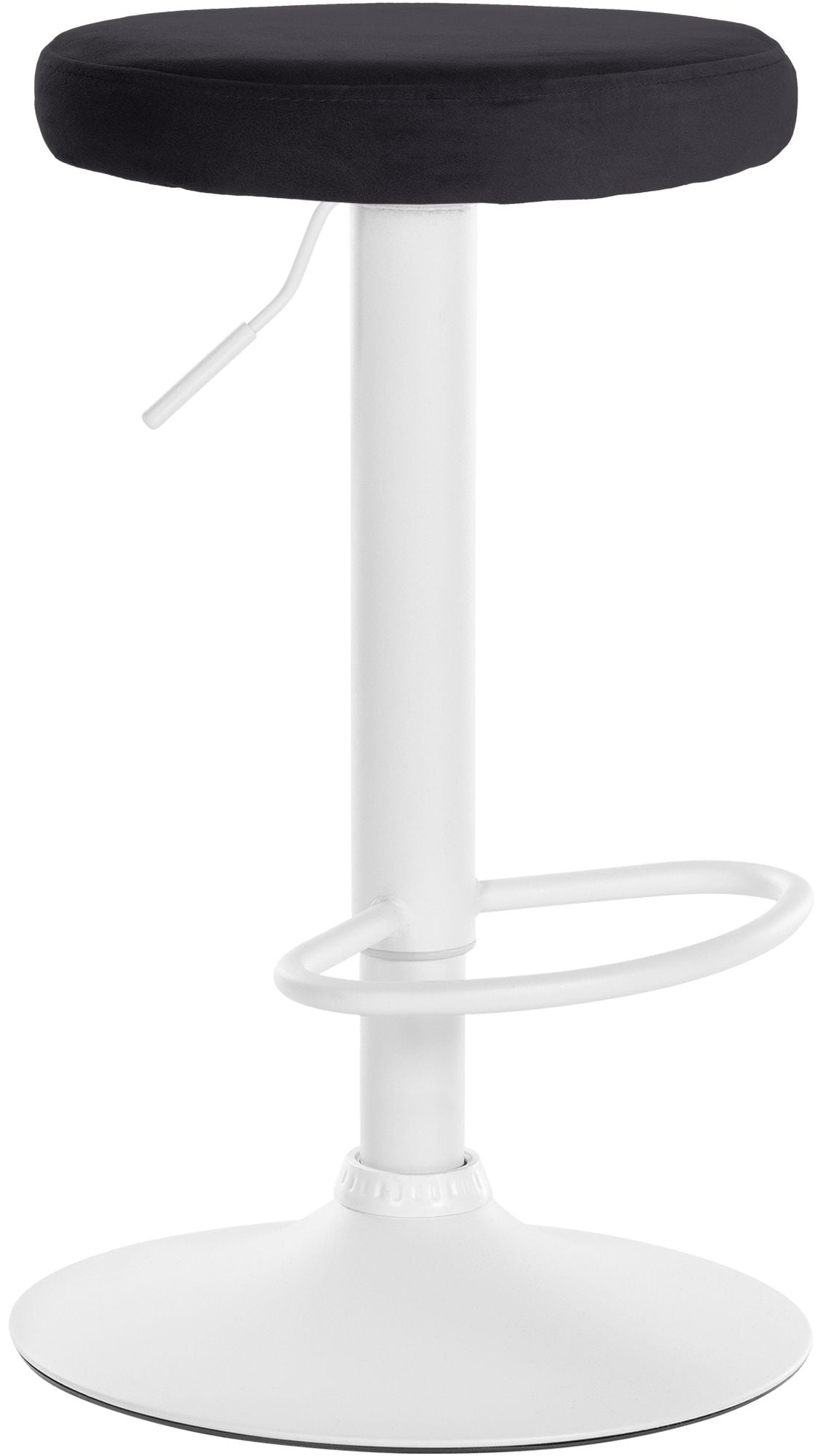 CLP Barhocker Ponte Samt-Bezug I H&ouml;henverstellbarer Stuhl - Bild 1