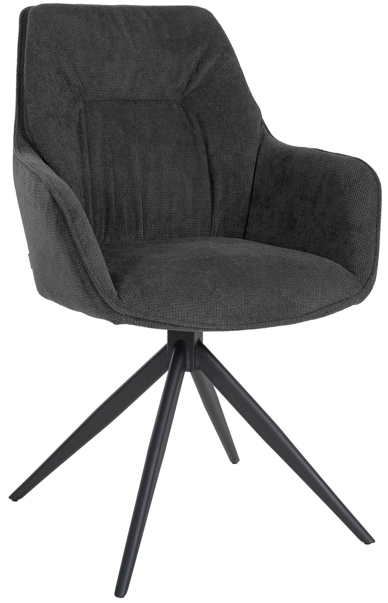 CLP Esszimmerstuhl Jules I Schwenkbarer Polster-Stuhl Mit Stoff-Bezug - Bild 1