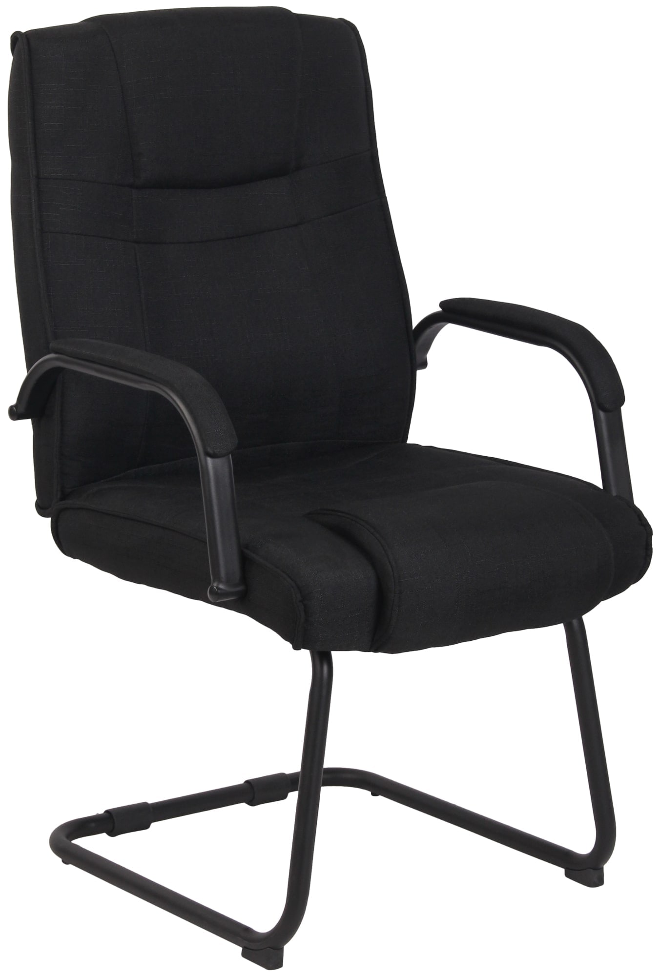 CLP XXL-Freischwinger Attila Mit Metallgestell Und Armlehne I B&uuml;rostuhl Mit Stoffbezug Und Polsterung I Bis 180 KG Belastbar - Bild 1