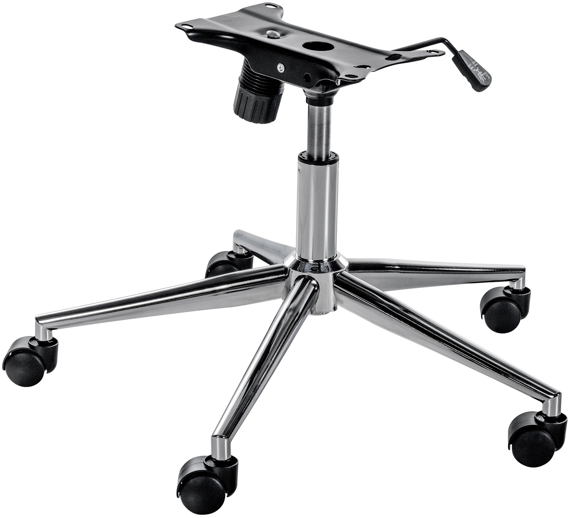 CLP Ersatzgestell F&uuml;r B&uuml;rost&uuml;hle I H&ouml;henverstellbares Untergestell F&uuml;r Drehstuhl I Gestell Mit Wippfunktion - Bild 1