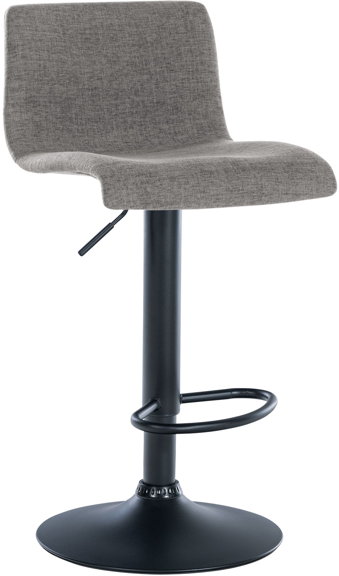 CLP Barhocker Branford I Modern, H&ouml;henverstellbar Mit Lehne I Metallgestell, Bequemer Sitz I K&uuml;chenstuhl Oder Esszimmerstuhl - Bild 1