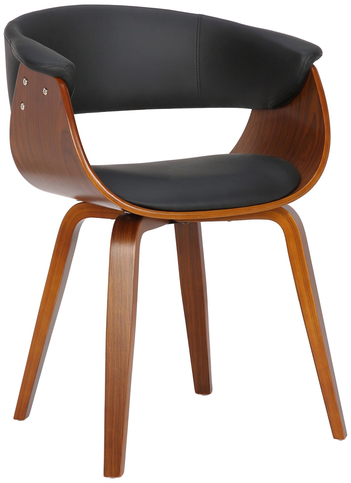 CLP Esszimmerstuhl Bruce mit Kunstlederbezug, Holzgestell, in stilvollem Design für Esszimmer oder Küche Sessel bis 150 kg belastbar