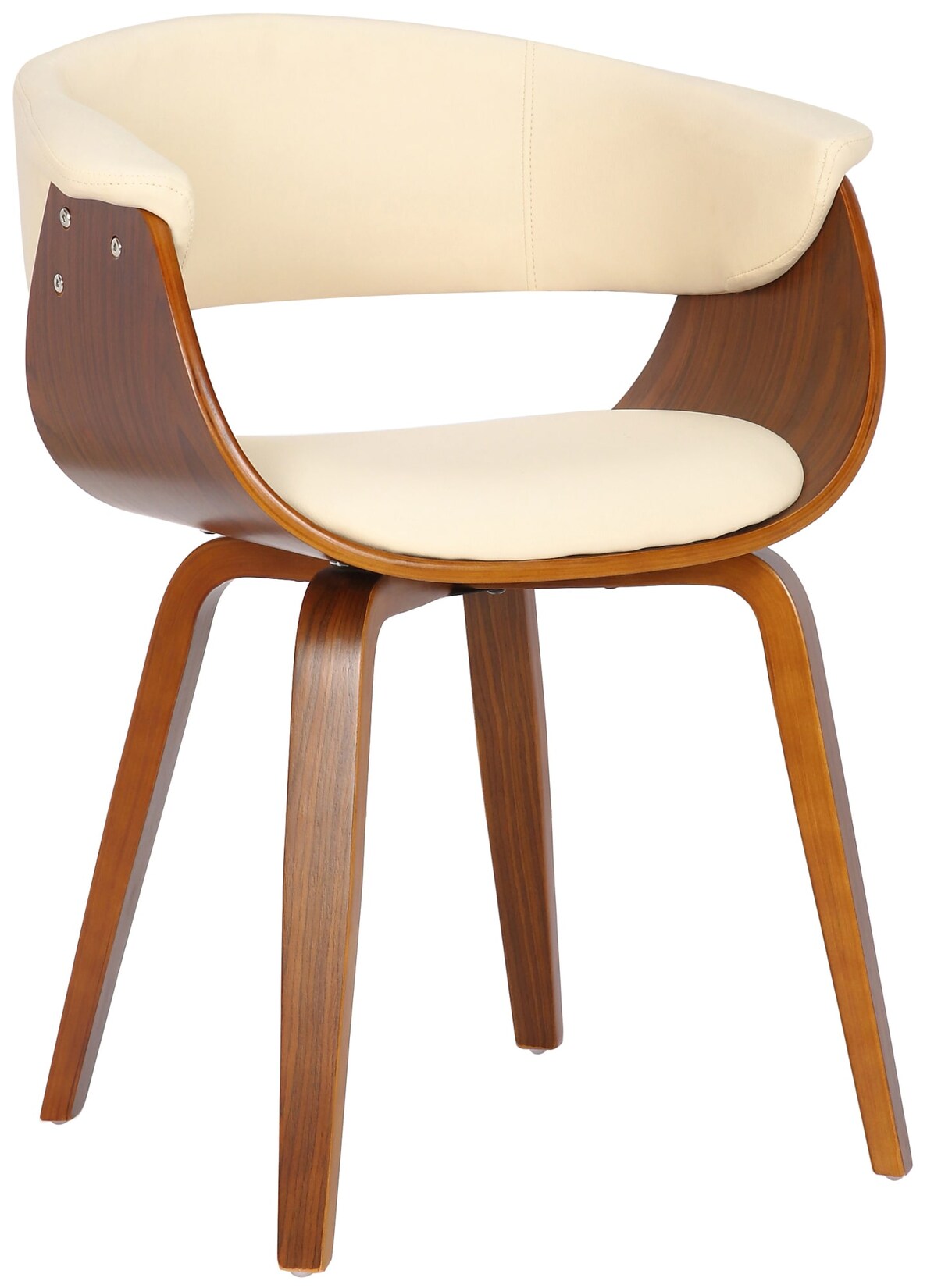 CLP Esszimmerstuhl Bruce mit Kunstlederbezug, Holzgestell, in stilvollem Design für Esszimmer oder Küche Sessel bis 150 kg belastbar