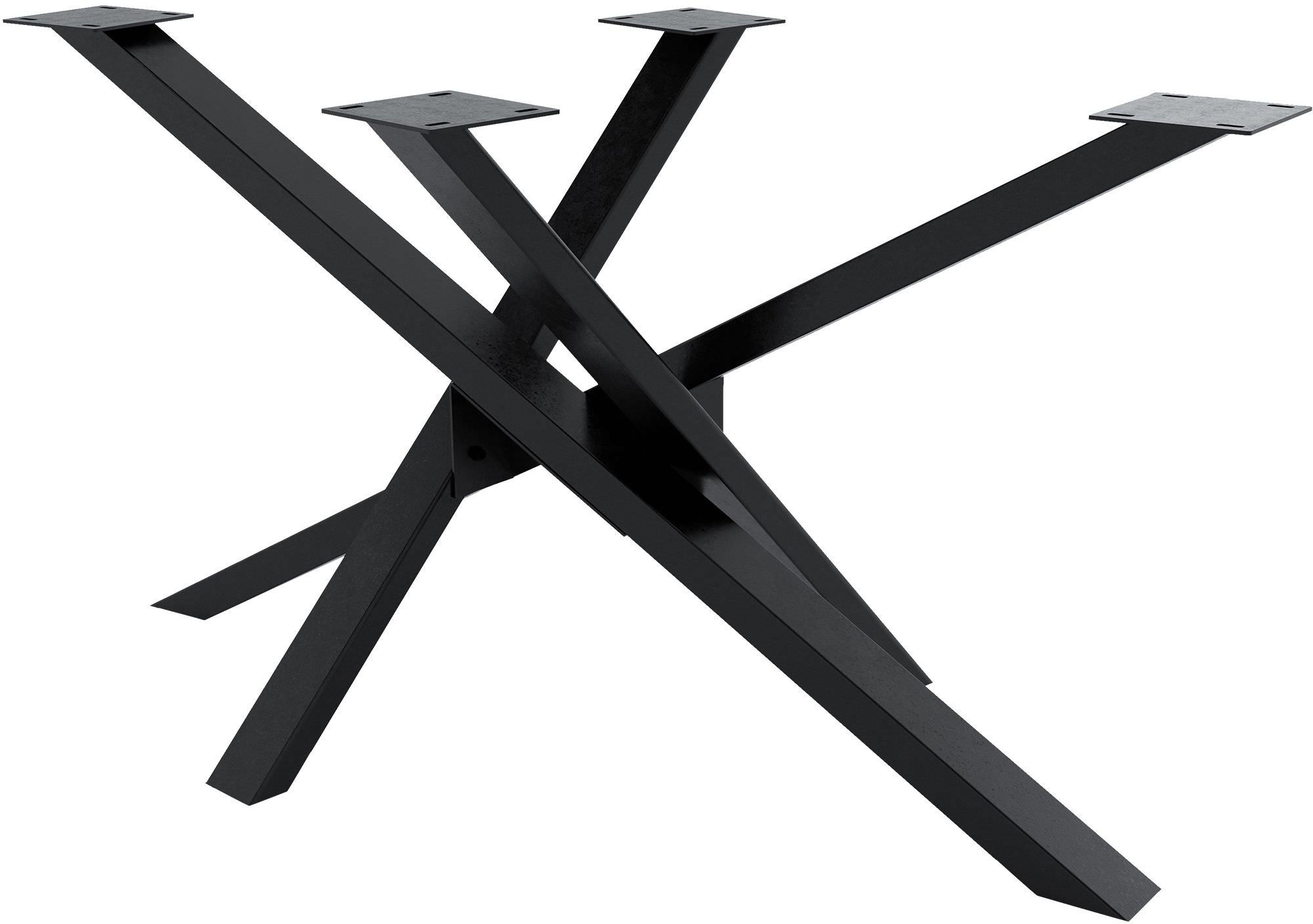 CLP Tischbeine Jimmy I Tischkufen Aus Vierkantprofilen I H&ouml;he 72 cm I Sternf&ouml;rmiges Tischgestell - Bild 1