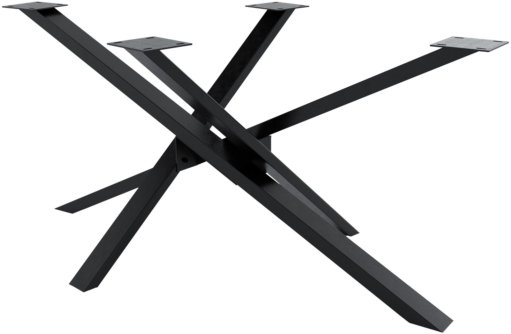 CLP Tischbeine Jimmy I Tischkufen Aus Vierkantprofilen I H&ouml;he 72 cm I Sternf&ouml;rmiges Tischgestell - Bild 1