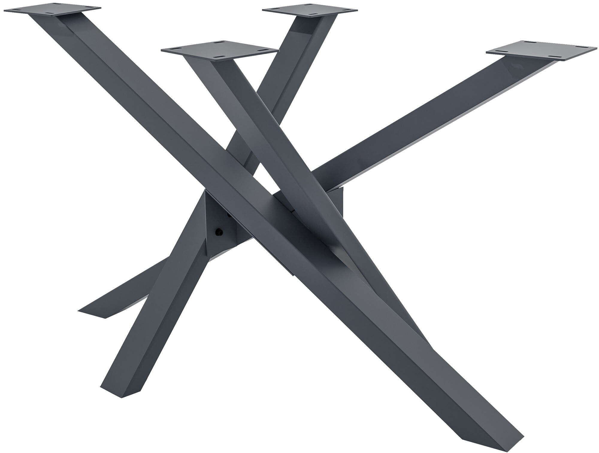 CLP Tischbeine Jimmy I Tischkufen Aus Vierkantprofilen I H&ouml;he 72 cm I Sternf&ouml;rmiges Tischgestell - Bild 1