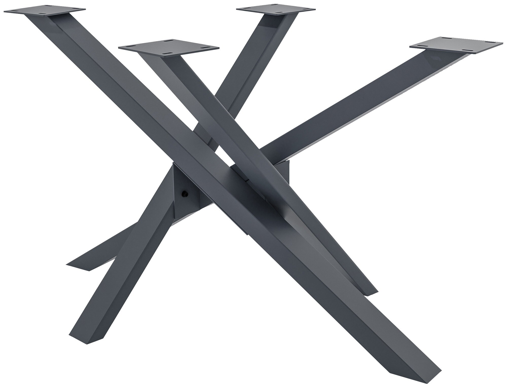 CLP Tischbeine Jimmy I Tischkufen Aus Vierkantprofilen I H&ouml;he 72 cm I Sternf&ouml;rmiges Tischgestell - Bild 1