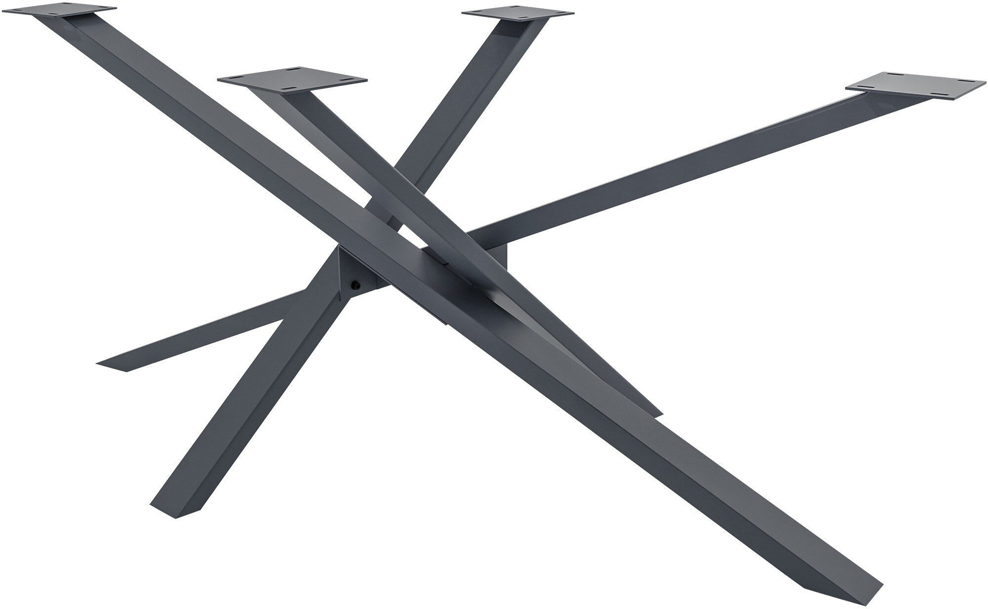 CLP Tischbeine Jimmy I Tischkufen Aus Vierkantprofilen I H&ouml;he 72 cm I Sternf&ouml;rmiges Tischgestell - Bild 1