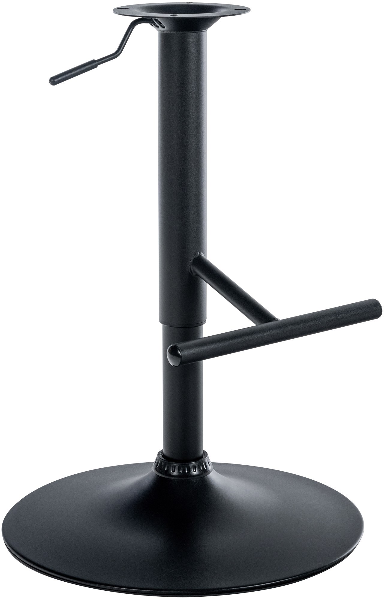 CLP Barhocker-Gestell Mit T-Fu&szlig;st&uuml;tze I H&ouml;henverstellbare Barstuhl-S&auml;ule I 10 x 10 cm Lochabstand - Bild 1