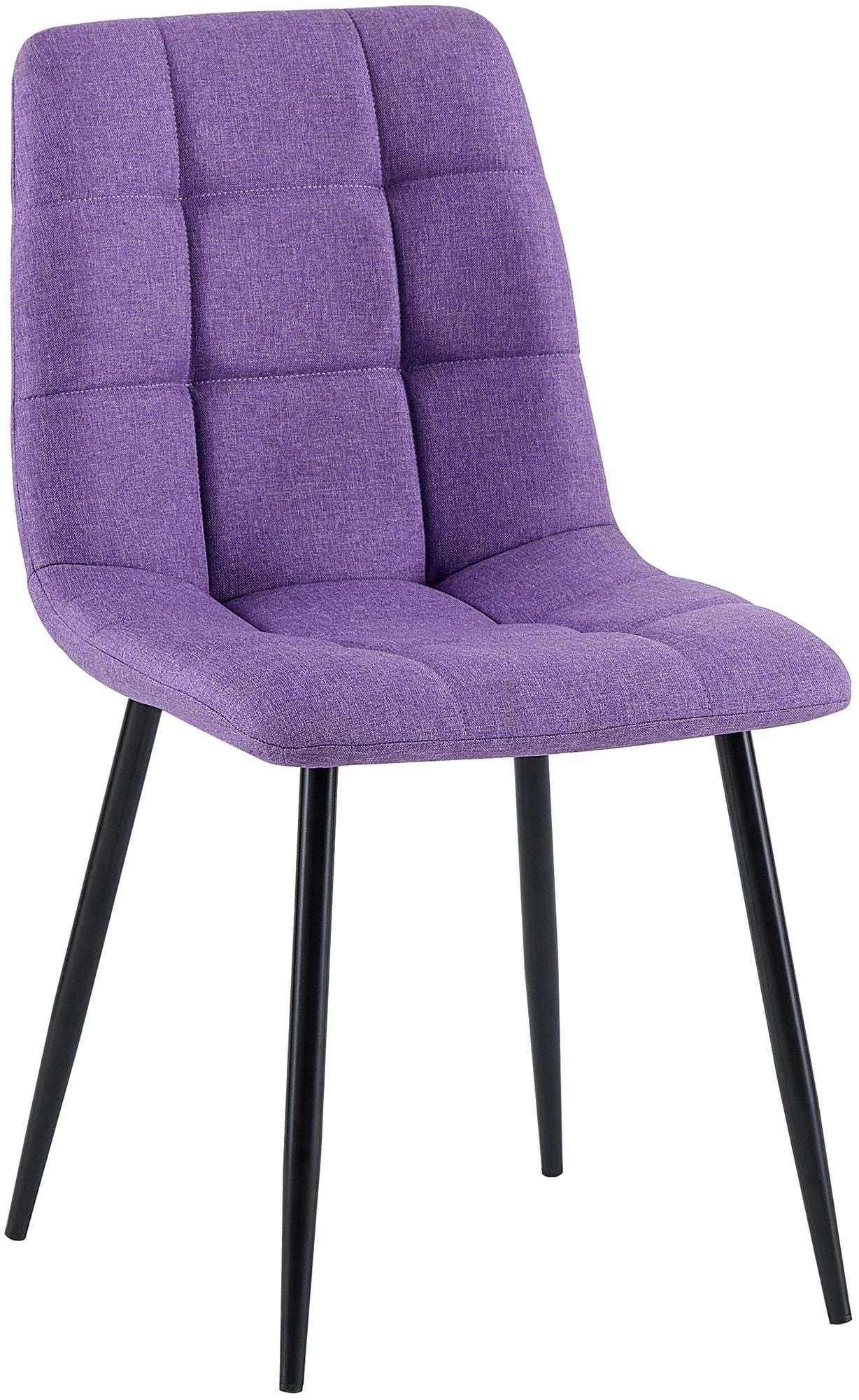 CLP Esszimmerstuhl gepolstert Antibes, K&uuml;chenstuhl Stoffbezug mit R&uuml;ckenlehne und schwarzem Metallgestell, Polsterstuhl bis 150 kg belastbar - Bild 1