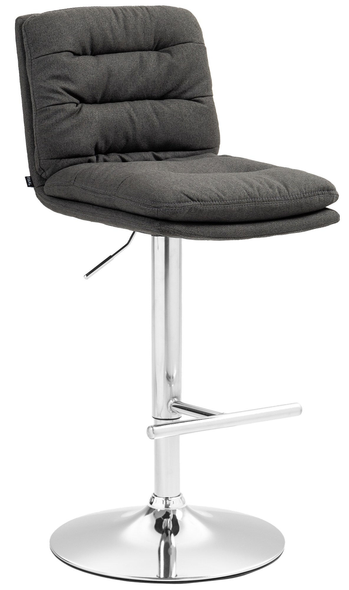 CLP Barhocker Damar mit Stoffbezug I Barstuhl h&ouml;henverstellbar und drehbar I gepolsterter Tresenhocker mit Fu&szlig;st&uuml;tze und R&uuml;ckenlehne - Bild 1