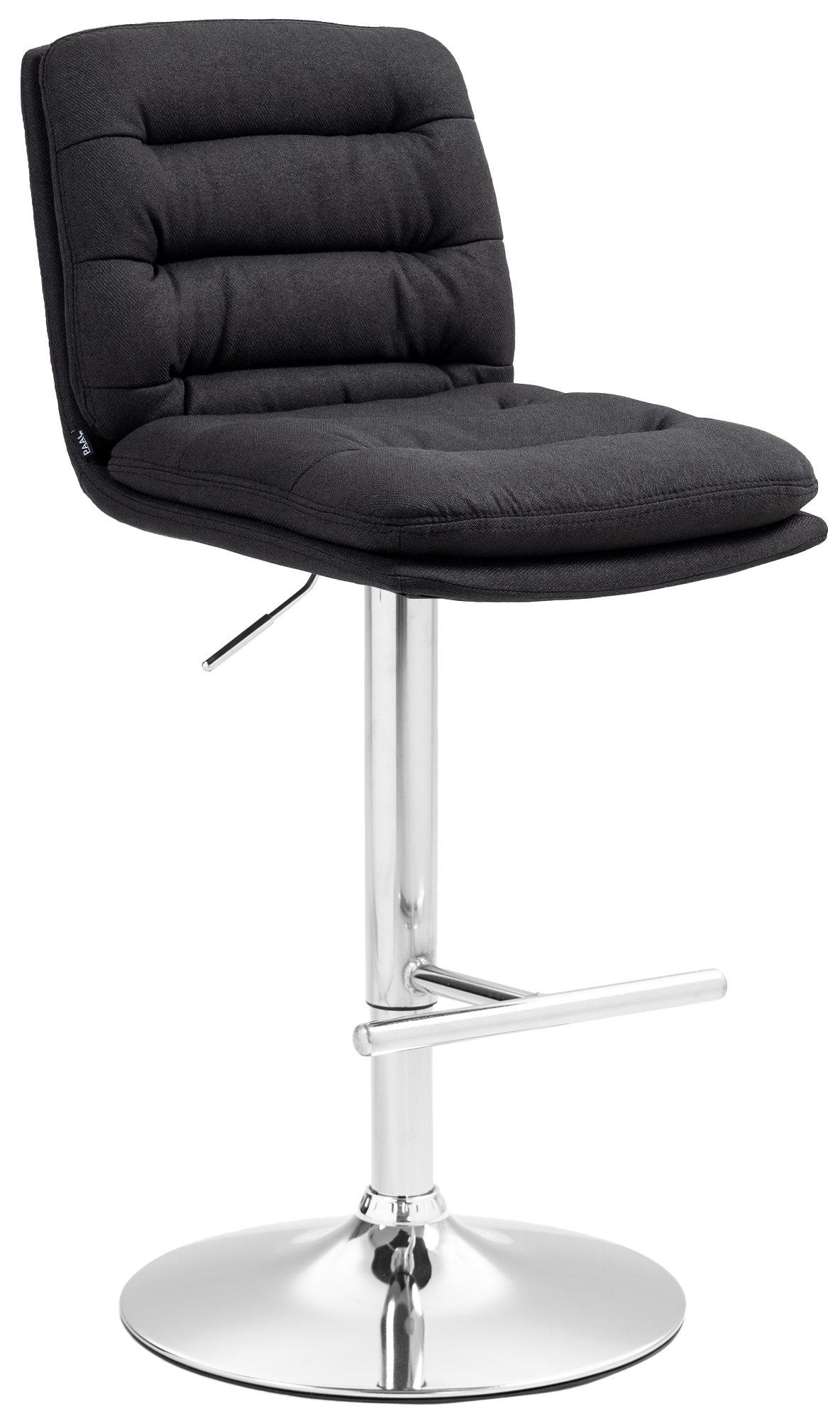 CLP Barhocker Damar mit Stoffbezug I Barstuhl h&ouml;henverstellbar und drehbar I gepolsterter Tresenhocker mit Fu&szlig;st&uuml;tze und R&uuml;ckenlehne - Bild 1