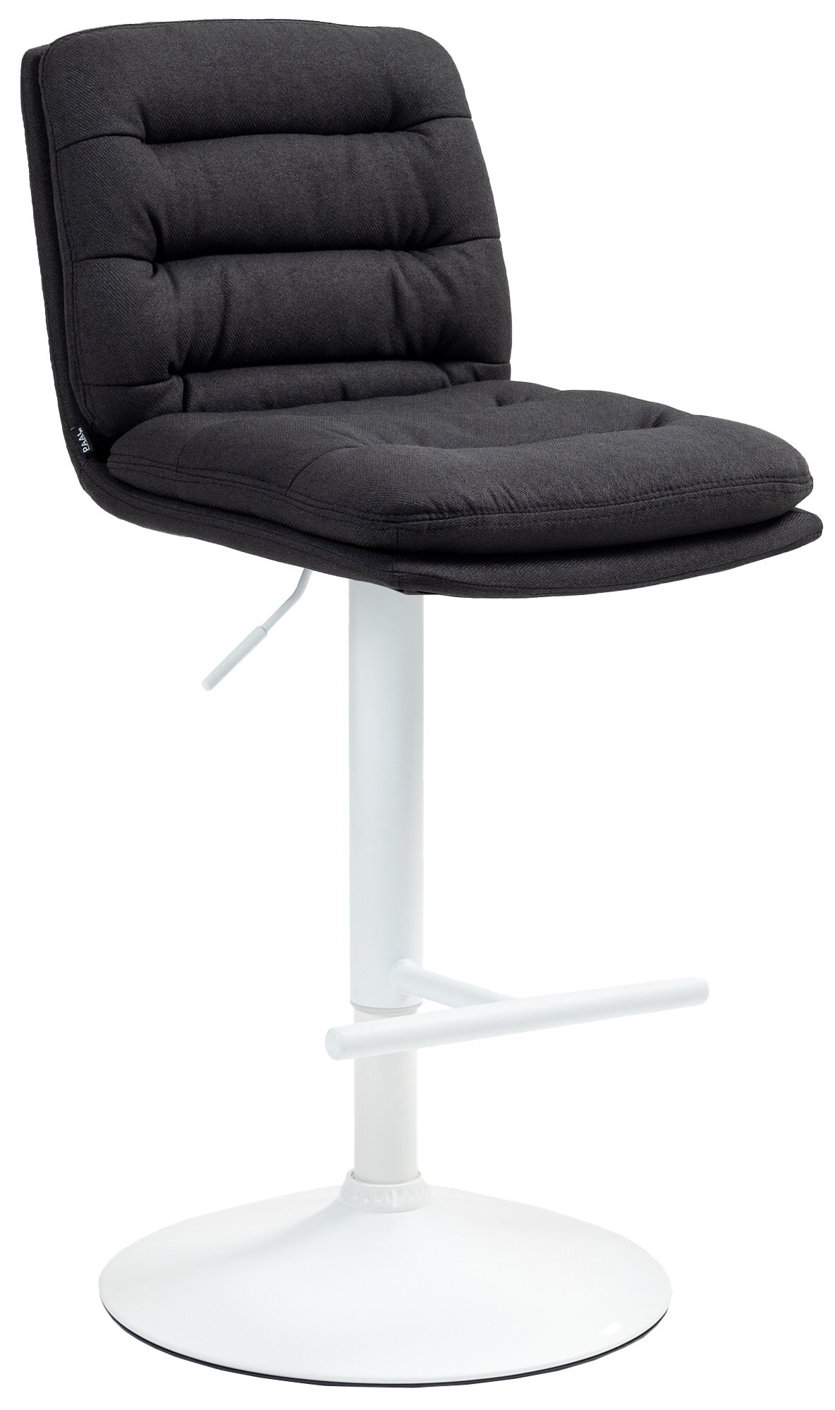 CLP Barhocker Damar mit Stoffbezug I Barstuhl h&ouml;henverstellbar und drehbar I gepolsterter Tresenhocker mit Fu&szlig;st&uuml;tze und R&uuml;ckenlehne - Bild 1