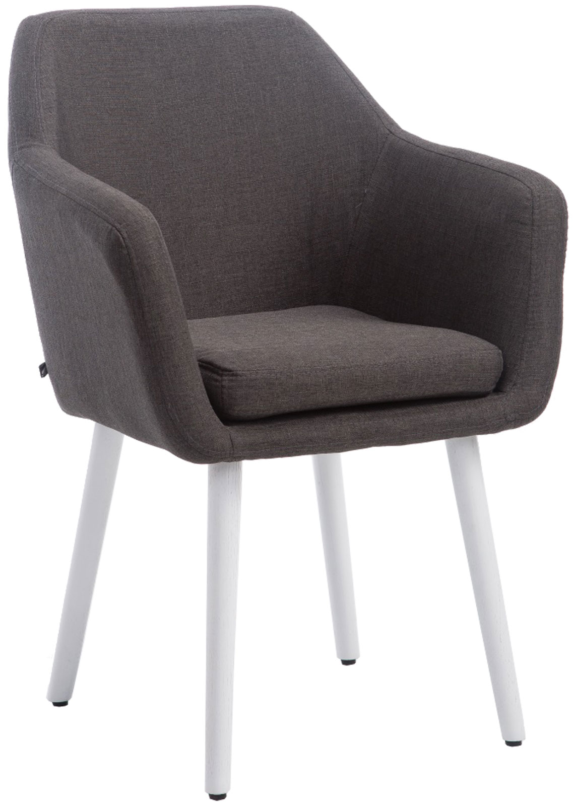 CLP Esszimmerstuhl Kuba Mit Stoffbezug I Polsterstuhl Mit Holzgestell Und Bodenschonern - Bild 1