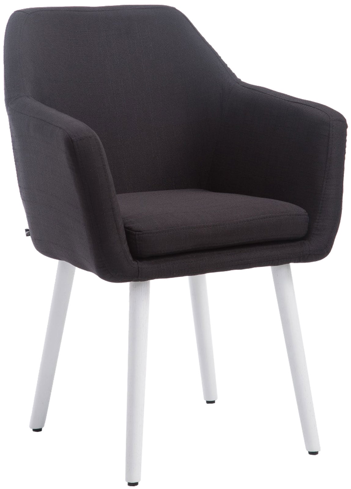 CLP Esszimmerstuhl Kuba Mit Stoffbezug I Polsterstuhl Mit Holzgestell Und Bodenschonern - Bild 1