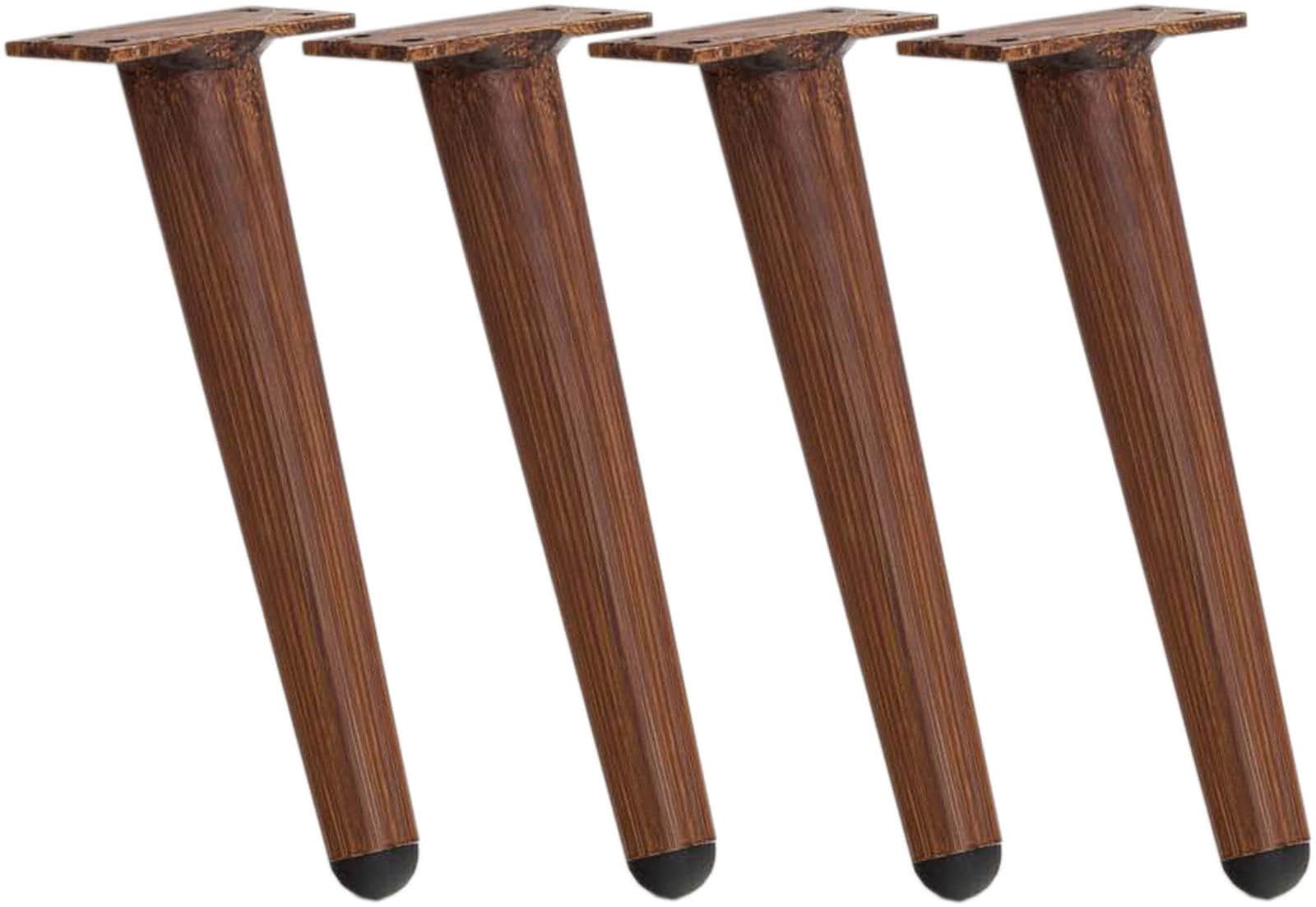 CLP 4er Set M&ouml;belf&uuml;&szlig;e Aus Rostfreiem Aluminium I Kunststoff Bodenschoner I F&uuml;r Innen- Und Au&szlig;enm&ouml;bel I Inklusive Schrauben - Bild 1