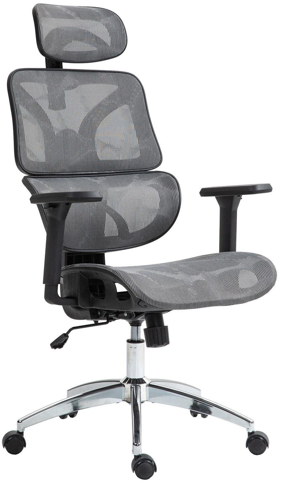 CLP Bürostuhl Deshler I ergonomischer Schreibtischstuhl I höhenverstellbarer Drehstuhl I mit Armlehnen und Kopfstütze