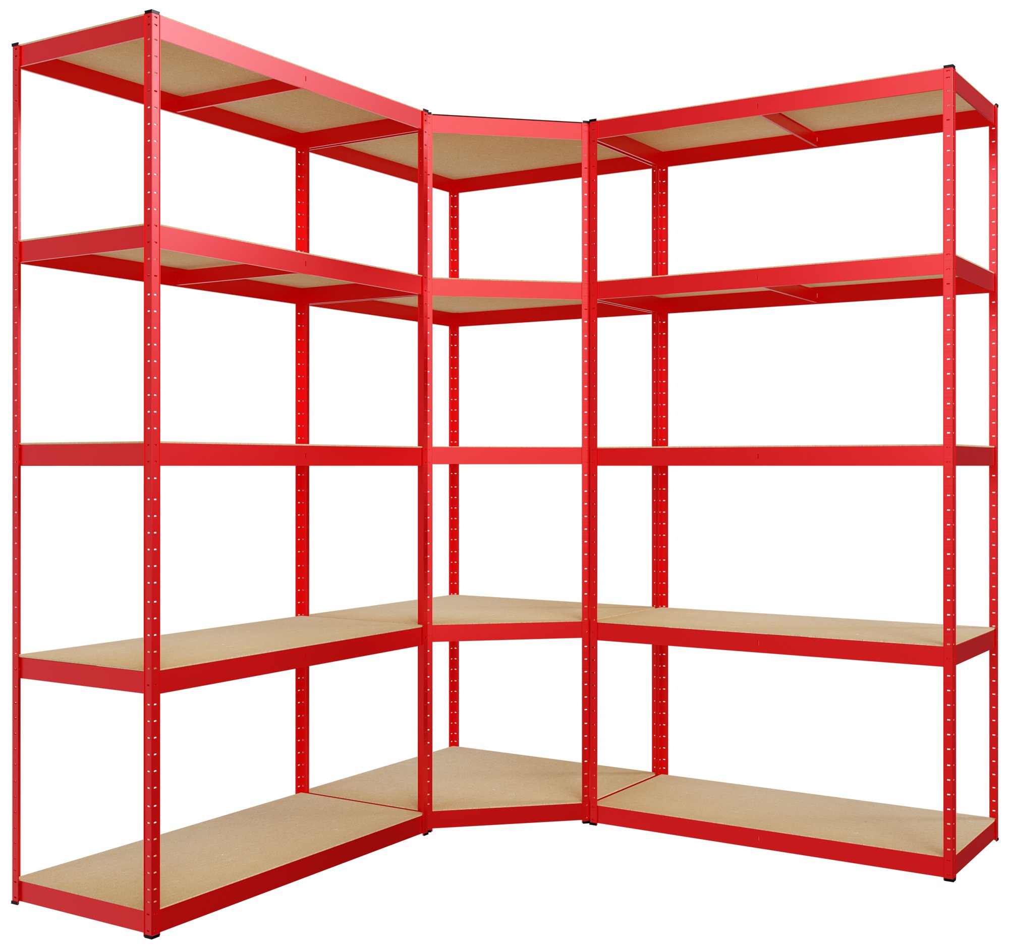 CLP 3er Regalsystem I 2x Regalsystem I 1x Eckregal I Schwerlastregale I Bis 2.625 KG - Bild 1