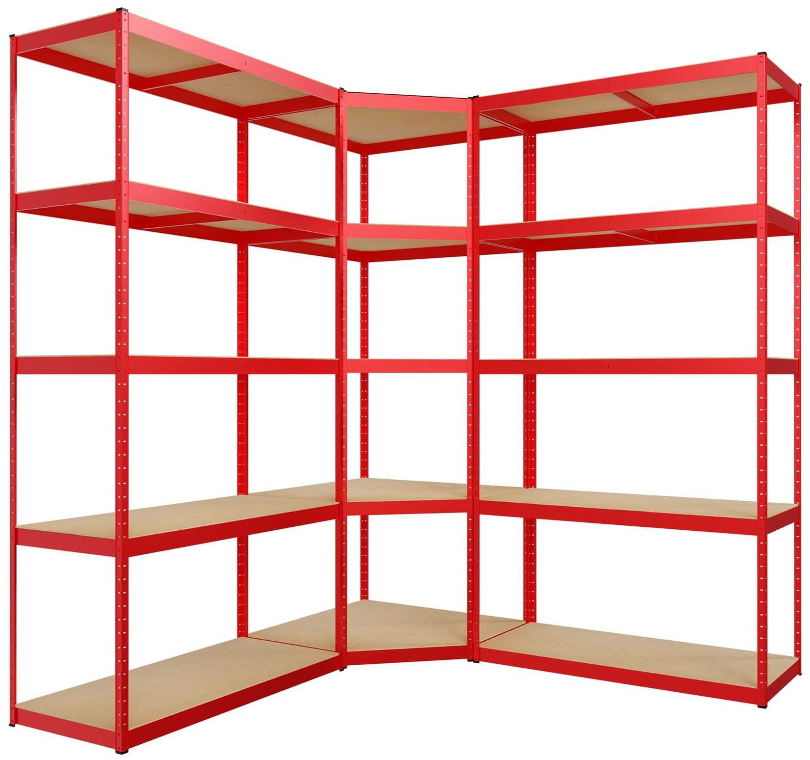 CLP 3er Regalsystem I 2x Regalsystem I 1x Eckregal I Schwerlastregale I Bis 2.625 KG | 04255716304713