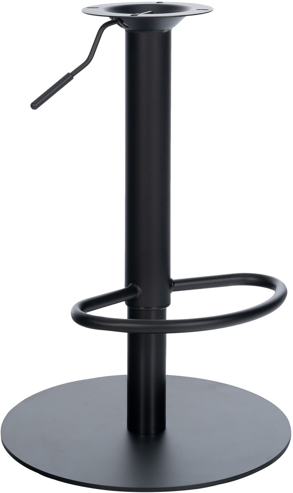 CLP Barhocker-Gestell Schwer I Höhenverstellbare Barstuhl-Säule I 10 X 10 CM Lochabstand I DIY Barhocker Mit Schwerer Bodenplatte | 04255716307738