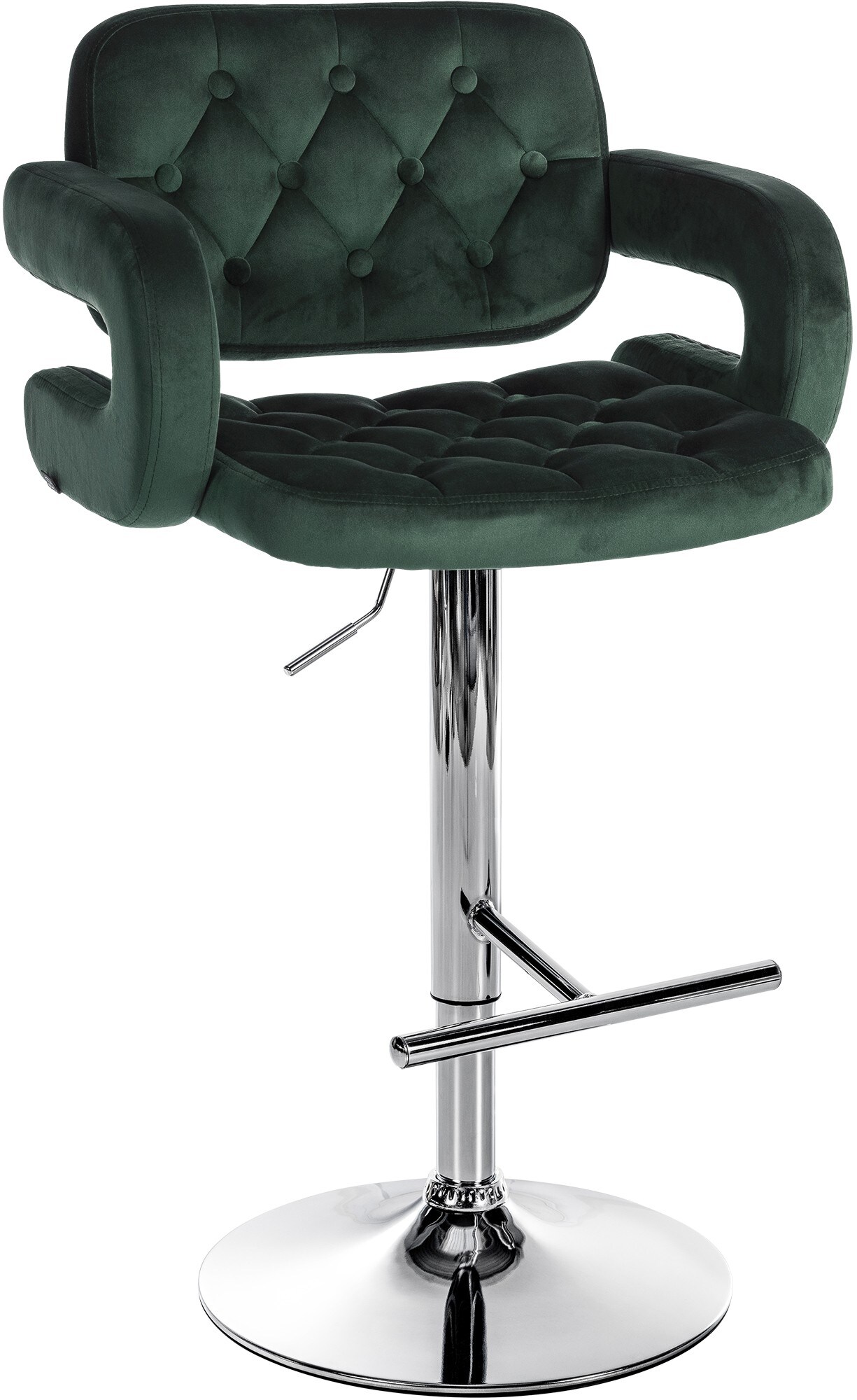 CLP Barhocker Dublin Mit Samt-Bezug I H&ouml;henverstellbar - Bild 1