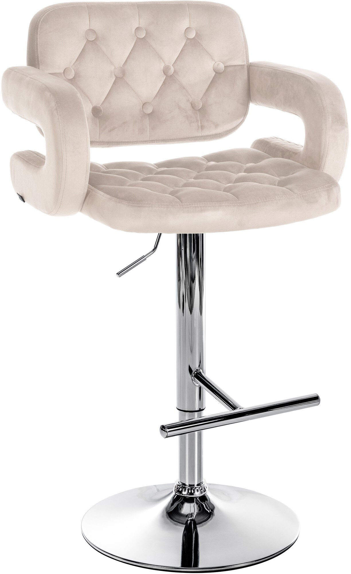 CLP Barhocker Dublin Mit Samt-Bezug I H&ouml;henverstellbar - Bild 1