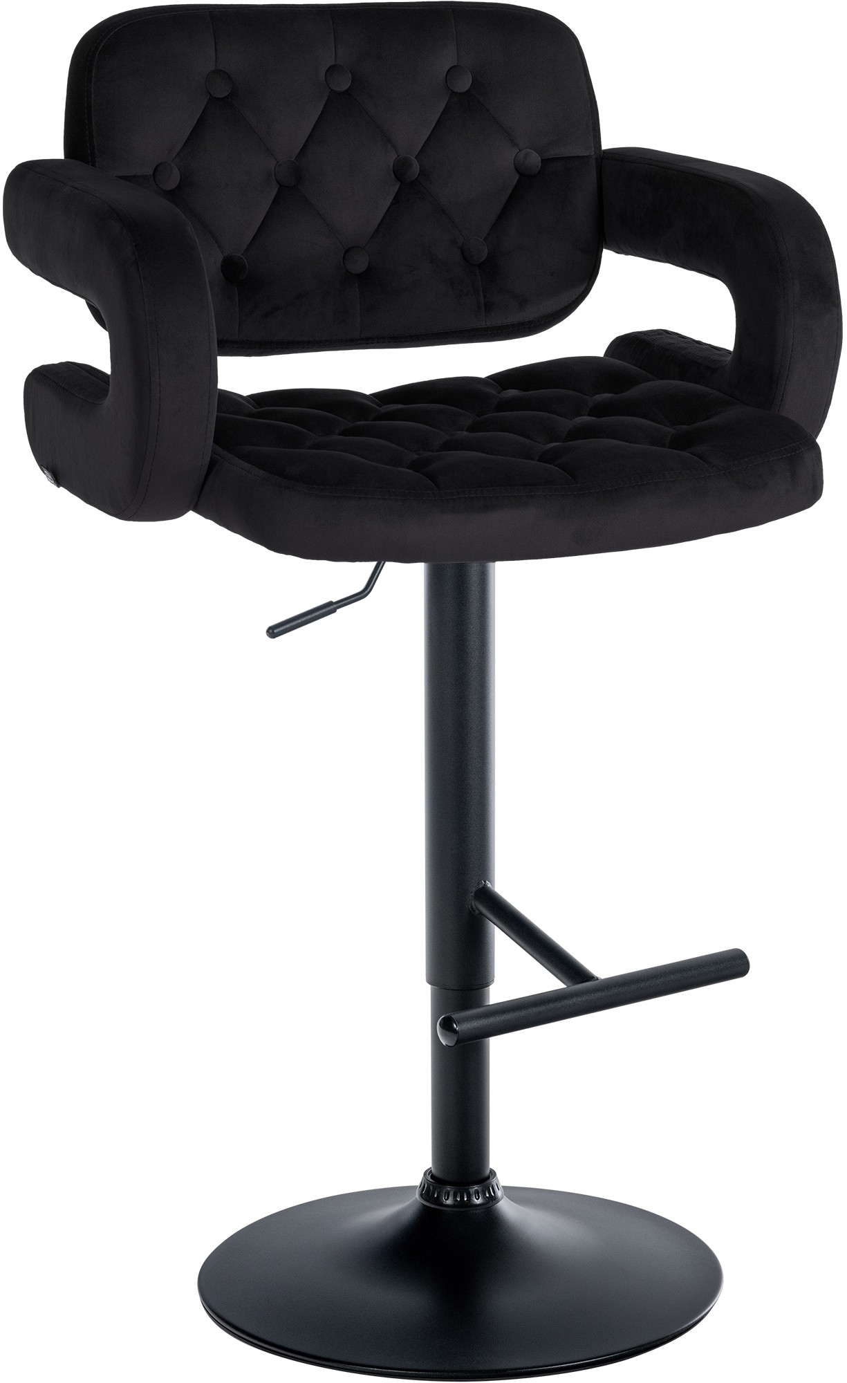 CLP Barhocker Dublin Mit Samt-Bezug I H&ouml;henverstellbar - Bild 1