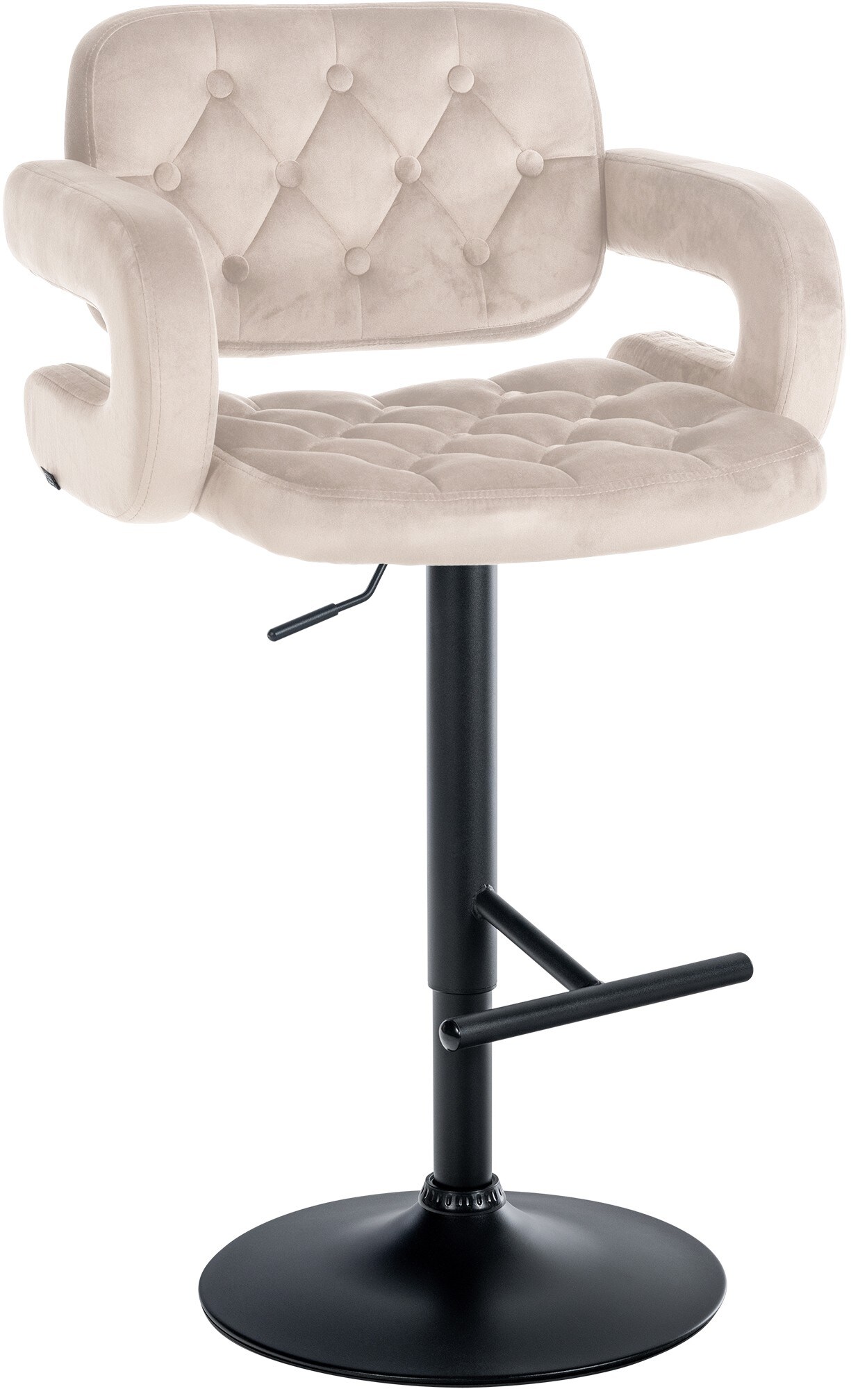 CLP Barhocker Dublin Mit Samt-Bezug I H&ouml;henverstellbar - Bild 1