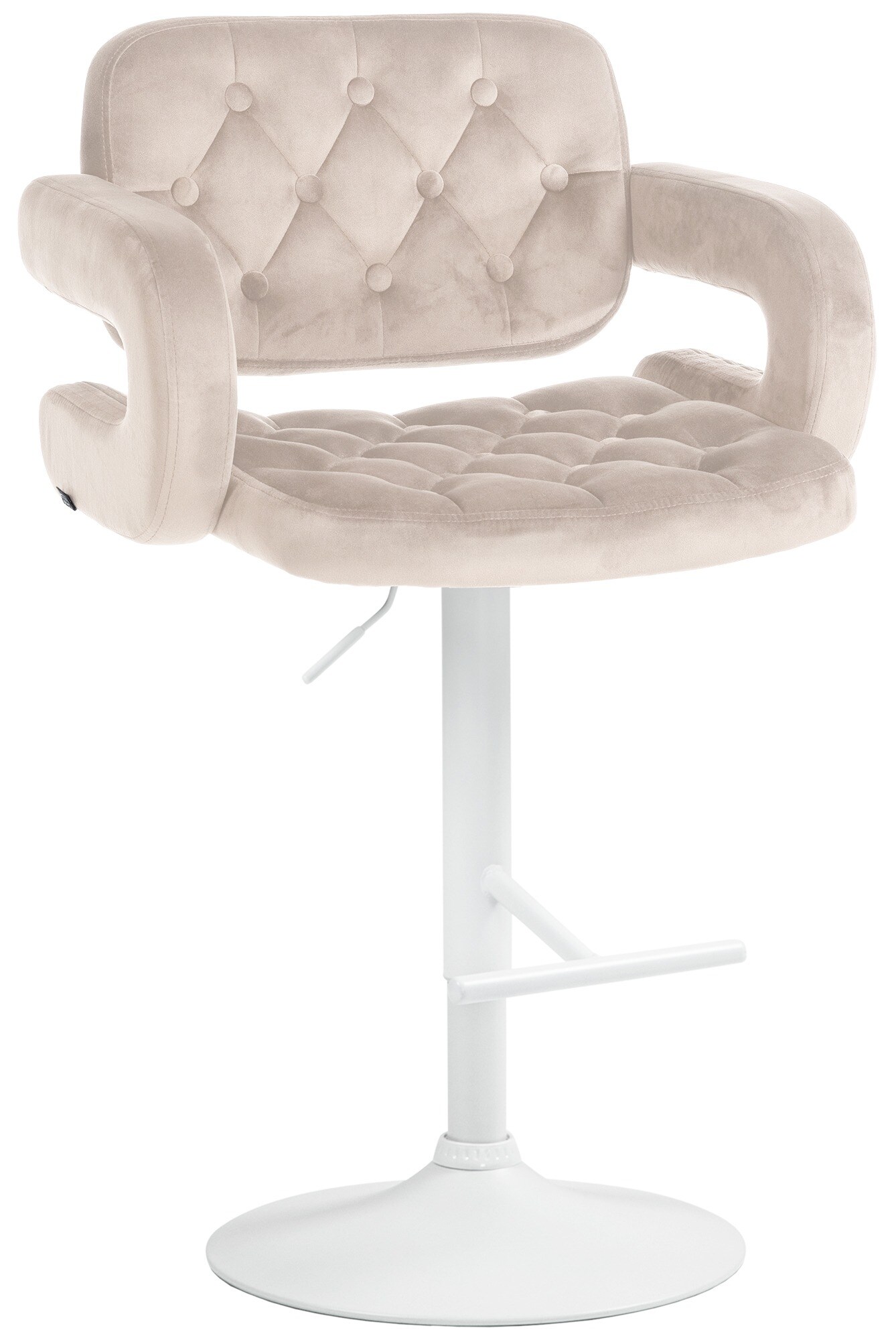 CLP Barhocker Dublin Mit Samt-Bezug I H&ouml;henverstellbar - Bild 1