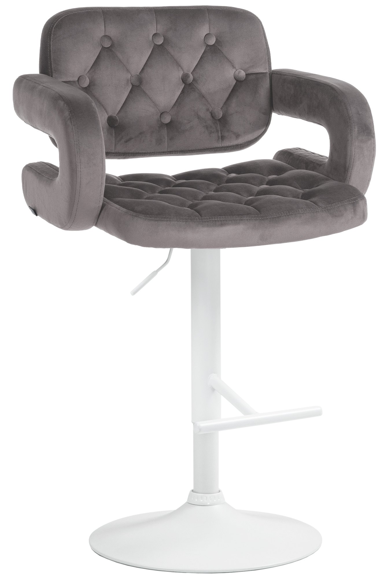 CLP Barhocker Dublin Mit Samt-Bezug I H&ouml;henverstellbar - Bild 1