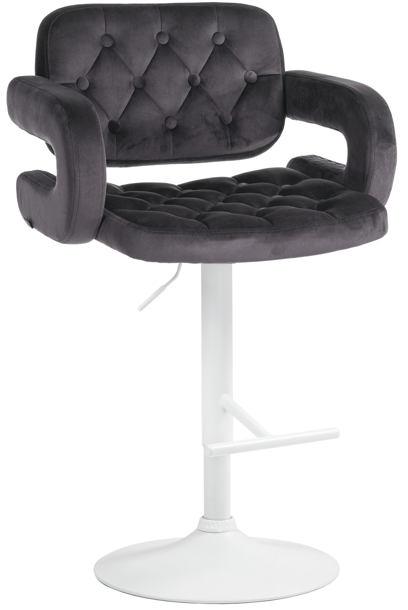 CLP Barhocker Dublin Mit Samt-Bezug I H&ouml;henverstellbar - Bild 1