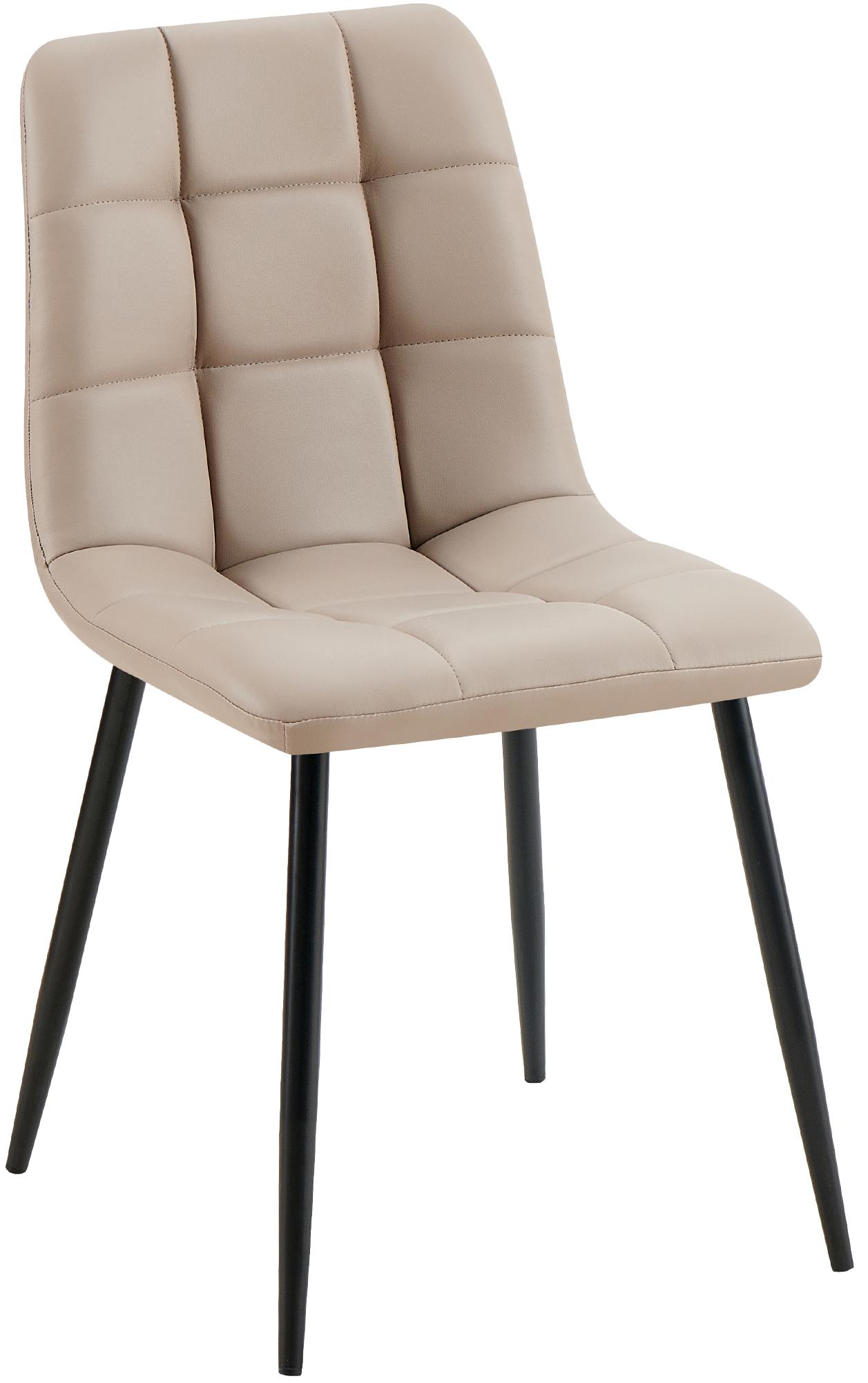 CLP Esszimmerstuhl Antibes Kunstleder I Gesteppter Polsterstuhl I K&uuml;chenstuhl Mit Bodenschonern | Belastbar bis 150 kg - Bild 1