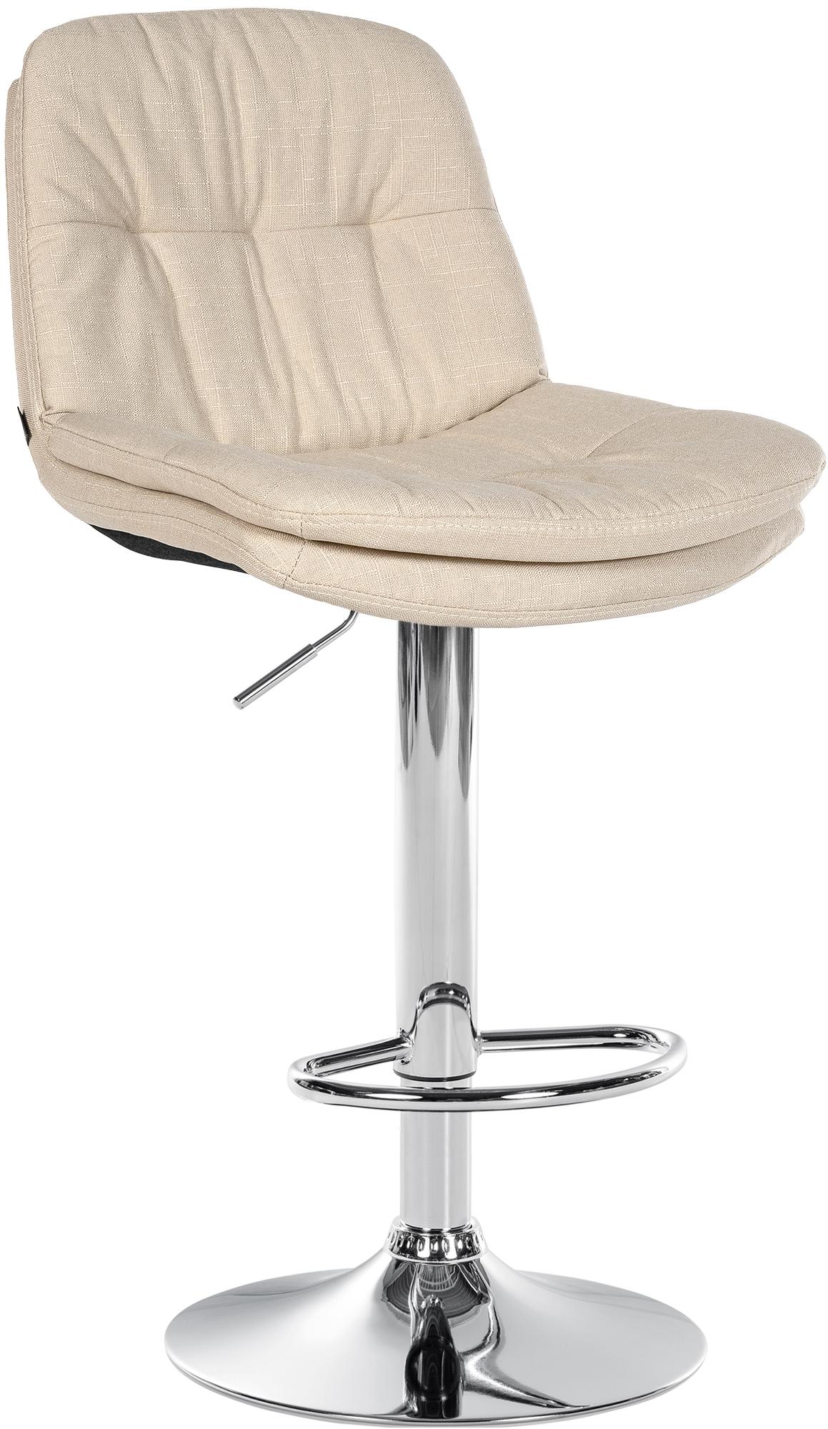 CLP Barhocker Laurel mit Stoffbezug I Barstuhl h&ouml;henverstellbar und drehbar I gepolsterter Tresenhocker mit Fu&szlig;st&uuml;tze und R&uuml;ckenlehne - Bild 1