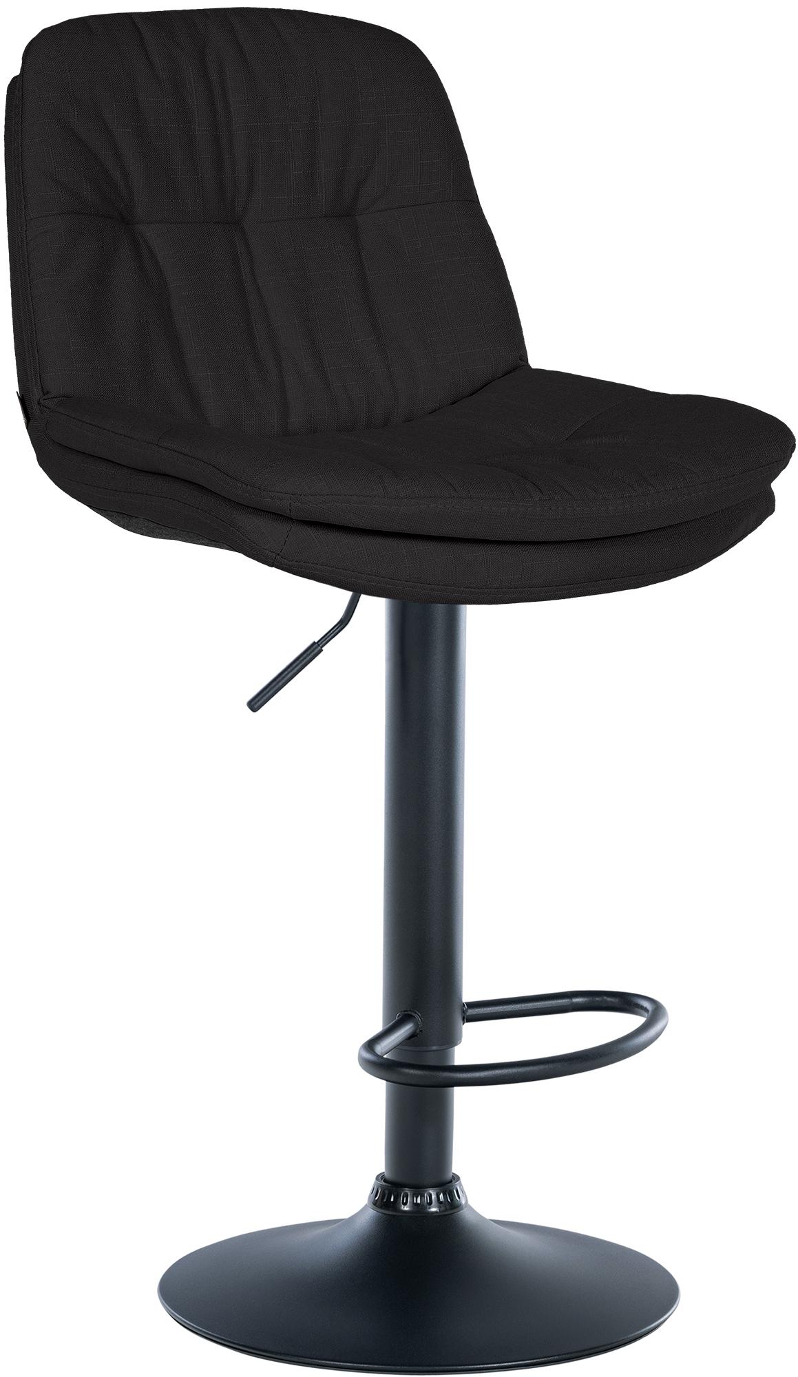 CLP Barhocker Laurel mit Stoffbezug I Barstuhl h&ouml;henverstellbar und drehbar I gepolsterter Tresenhocker mit Fu&szlig;st&uuml;tze und R&uuml;ckenlehne - Bild 1