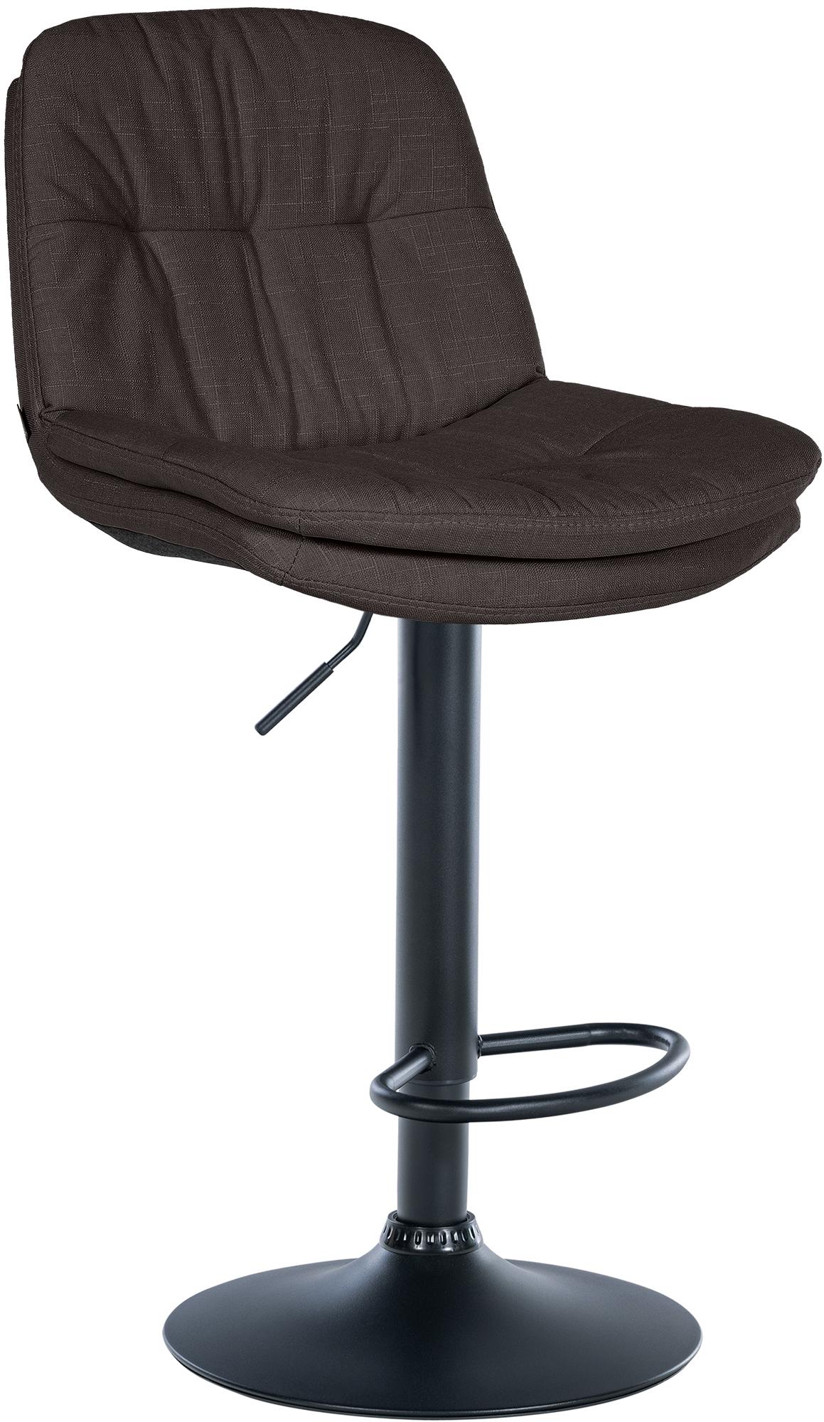 CLP Barhocker Laurel mit Stoffbezug I Barstuhl h&ouml;henverstellbar und drehbar I gepolsterter Tresenhocker mit Fu&szlig;st&uuml;tze und R&uuml;ckenlehne - Bild 1