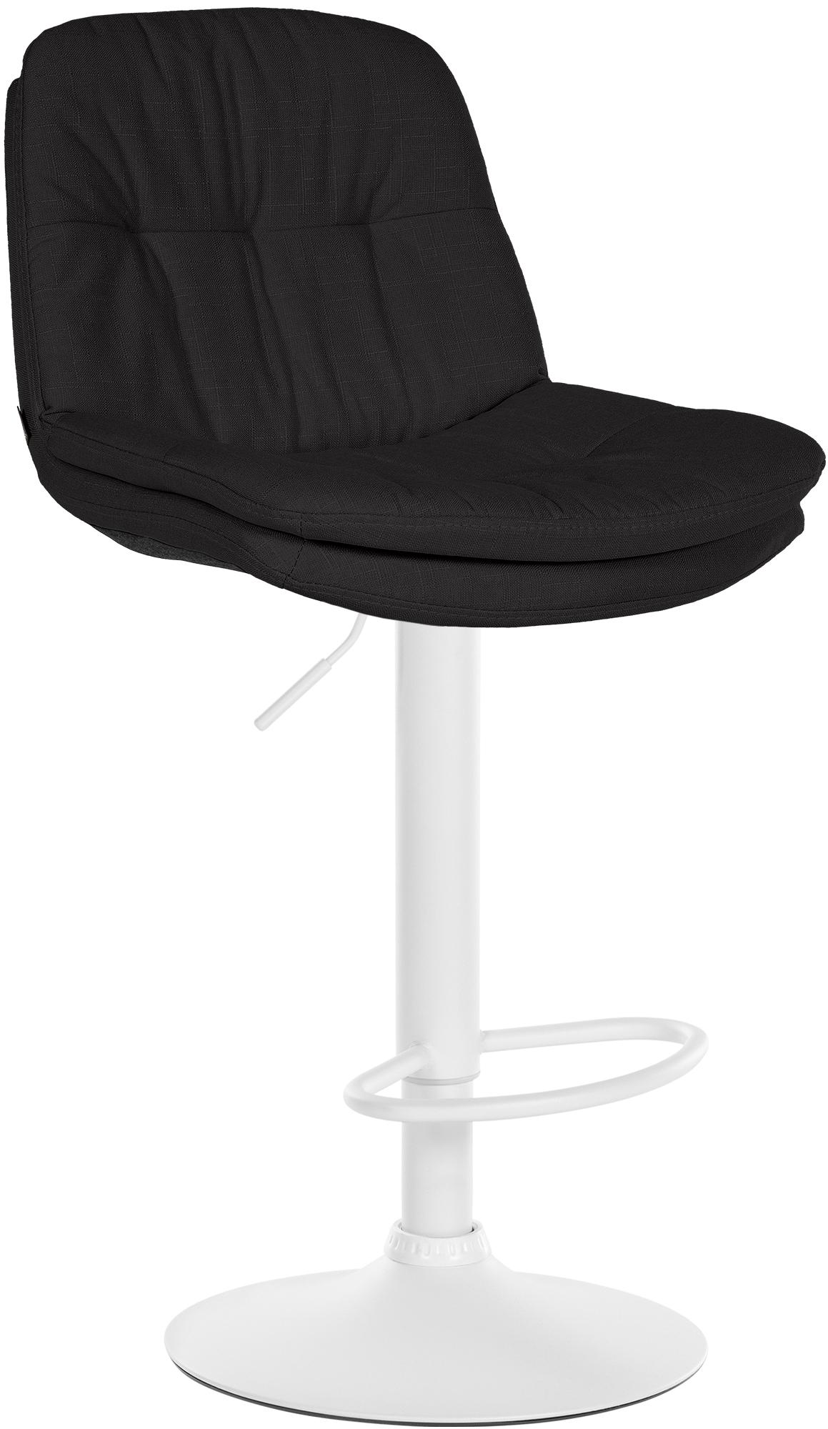 CLP Barhocker Laurel mit Stoffbezug I Barstuhl h&ouml;henverstellbar und drehbar I gepolsterter Tresenhocker mit Fu&szlig;st&uuml;tze und R&uuml;ckenlehne - Bild 1