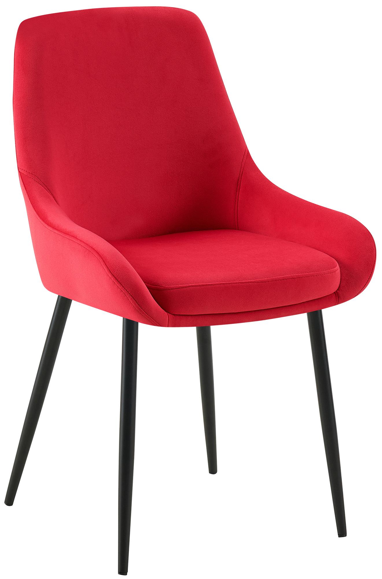 CLP Esszimmerstuhl grau Elmira, gepolstert mit Armlehne, stabiler Metallrahmen, pflegeleichter Samtbezug, K&uuml;chenstuhl modern - Bild 1